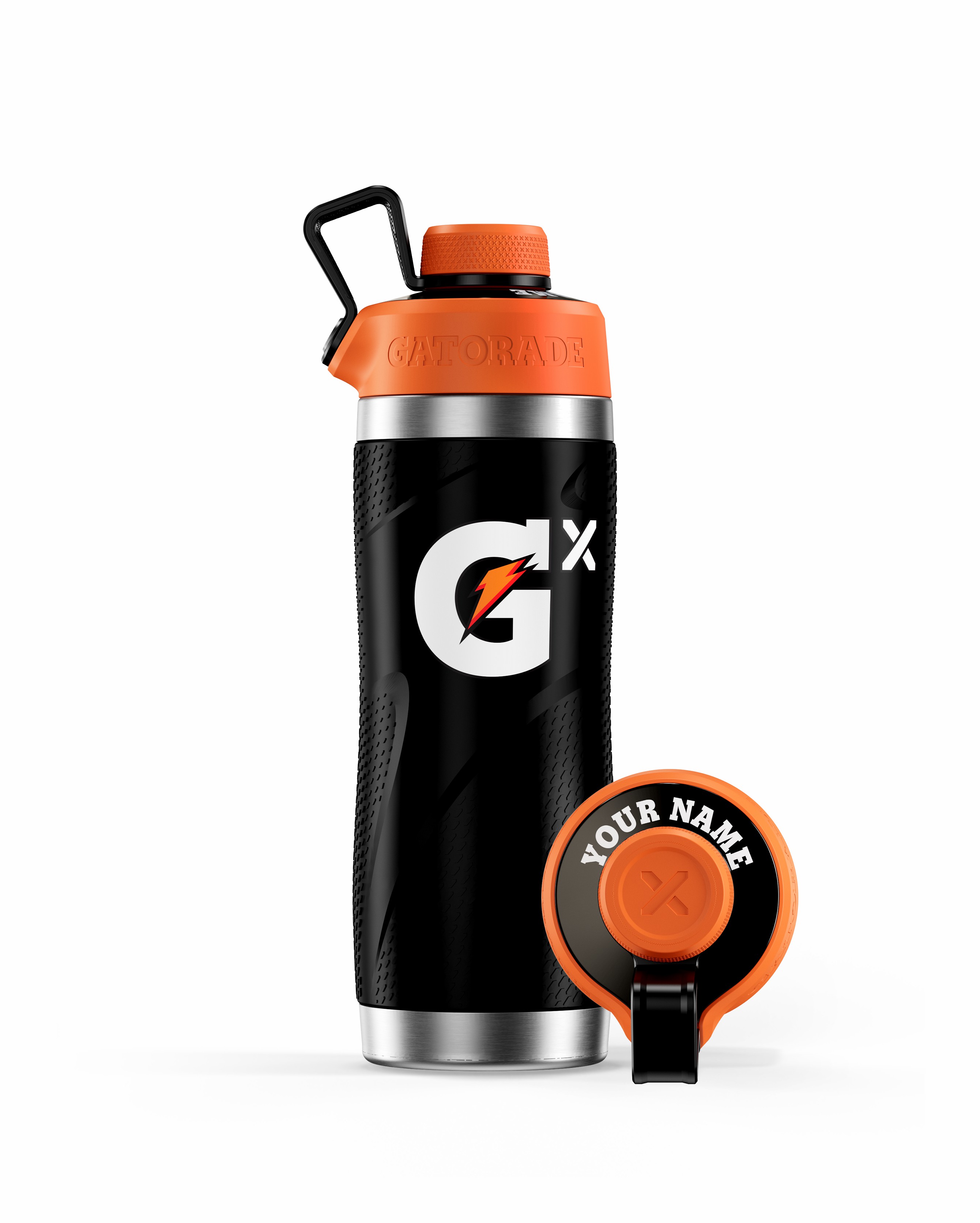Black Gatorade Gx Stainless Steel Bottle Bundle (32 oz) Water Bottles | 426315LZP