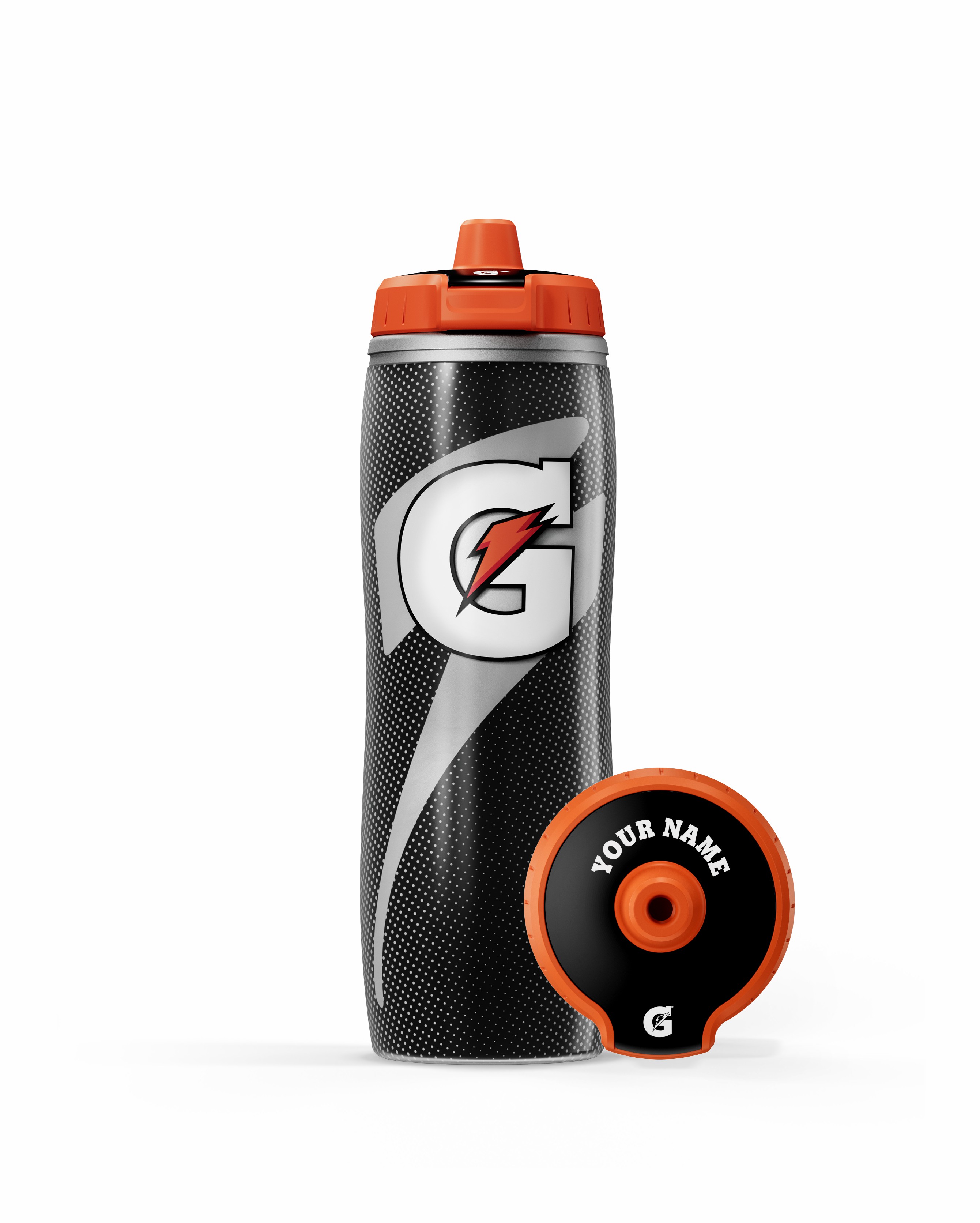 Black Gatorade Insulated Squeeze Personalized Water Bottle (30 oz) Bundle Water Bottles | 253706VGZ