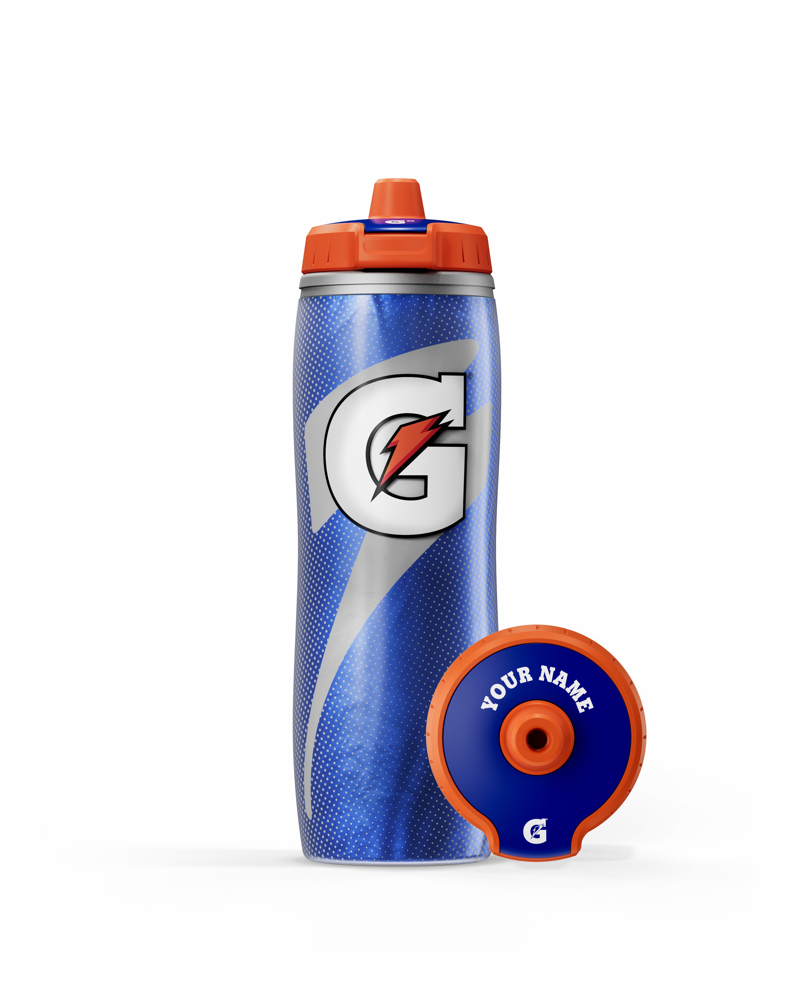 Blue Gatorade Insulated Squeeze Personalized Water Bottle (30 oz) Bundle Water Bottles | 670824OFU