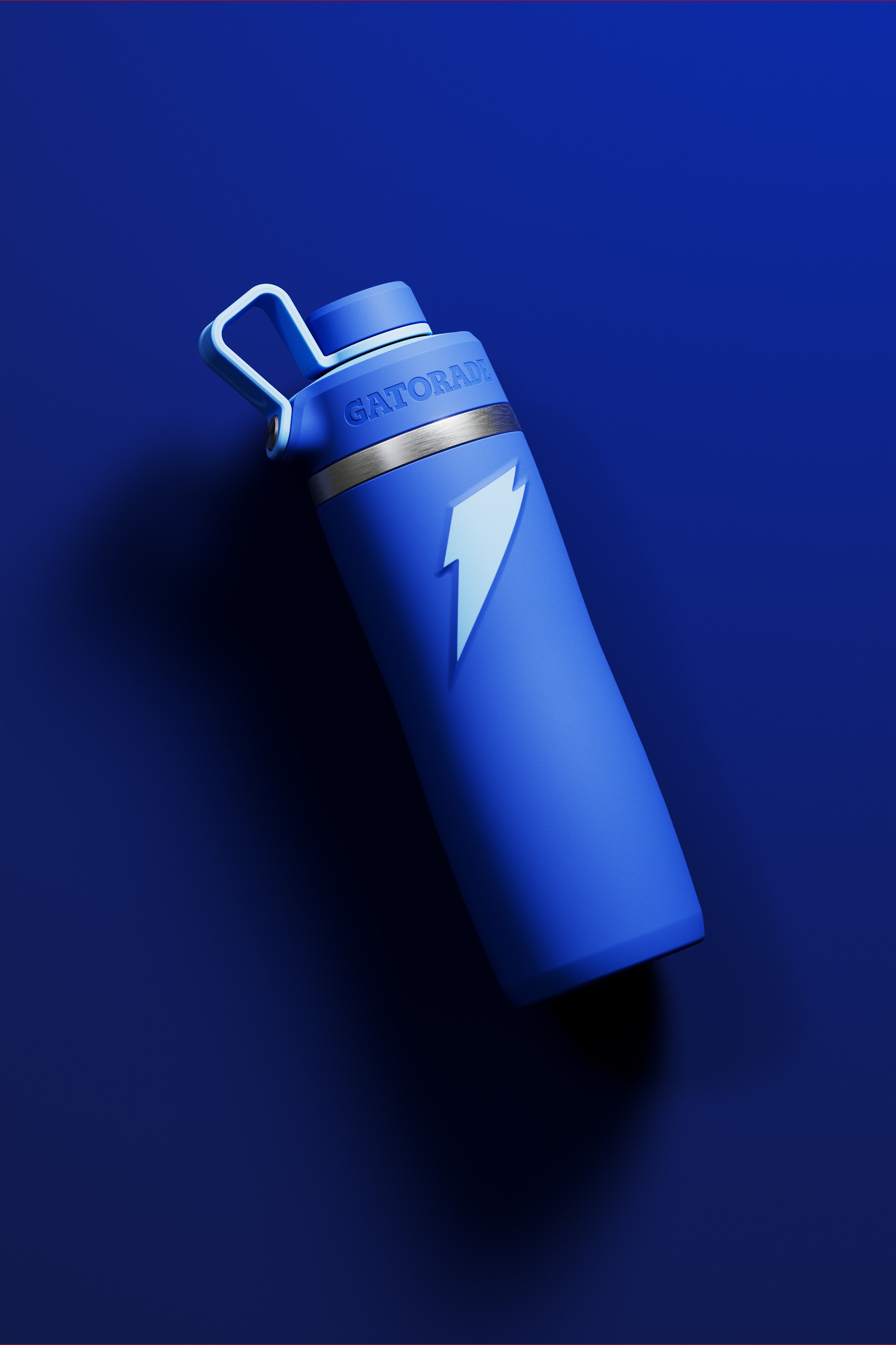 Blue Gatorade Overtime Stainless Steel Water Bottle (Straw Cap) Bundle 22oz Water Bottles | 295478RYA