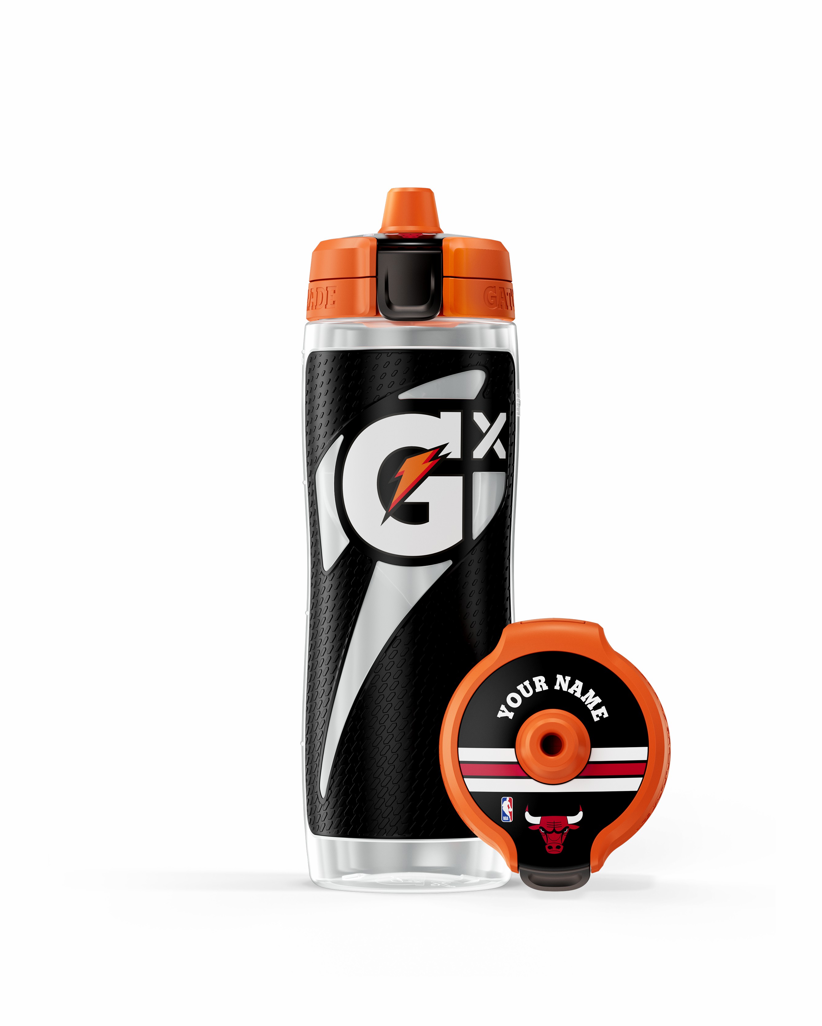 Chicago Bulls Gatorade Gx NBA Water Bottle (30 oz) Bundle Water Bottles | 645729ICJ