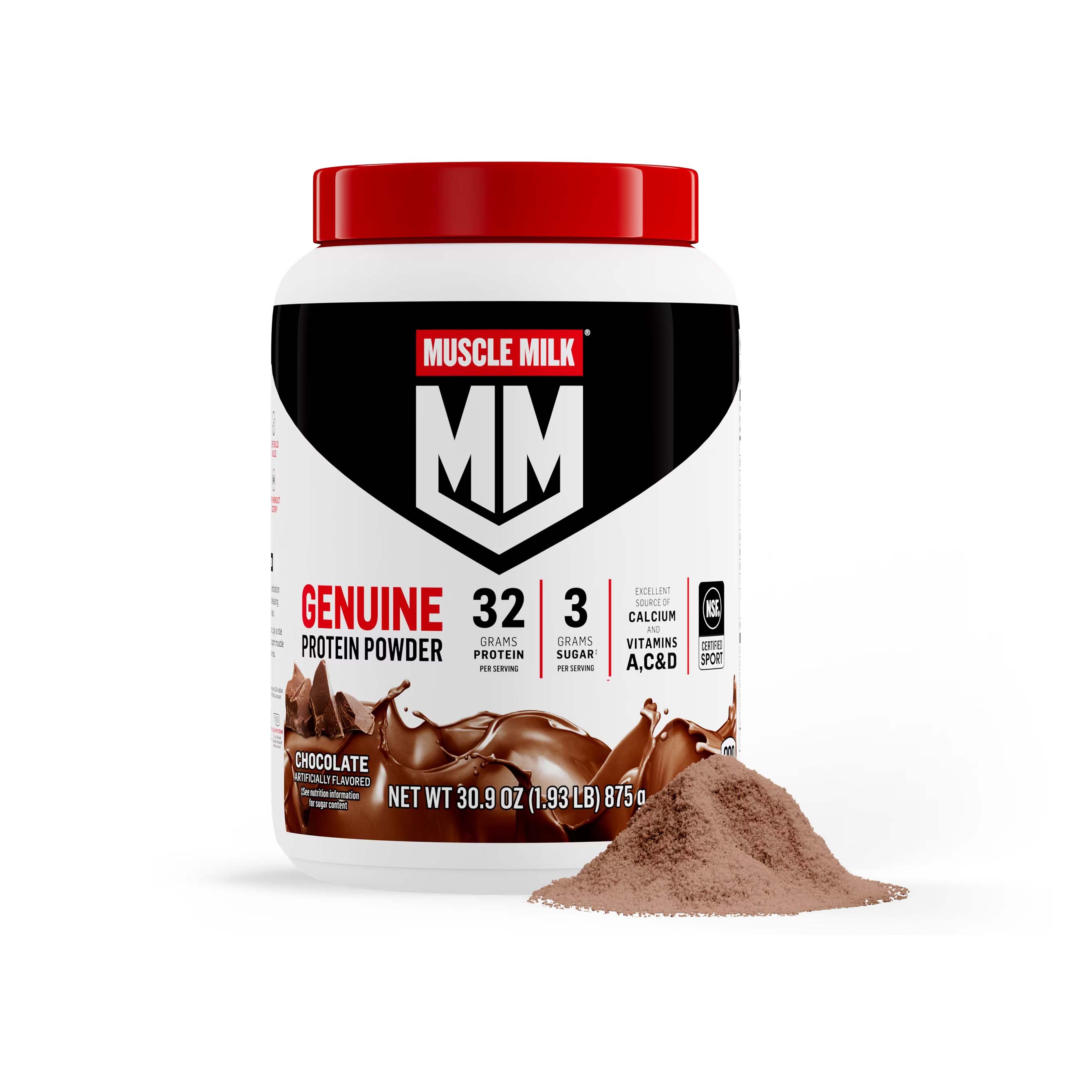 Chocolate Gatorade Muscle Milk Genuine Protein Powder (30 Oz) Protein Powder | 671024GMN