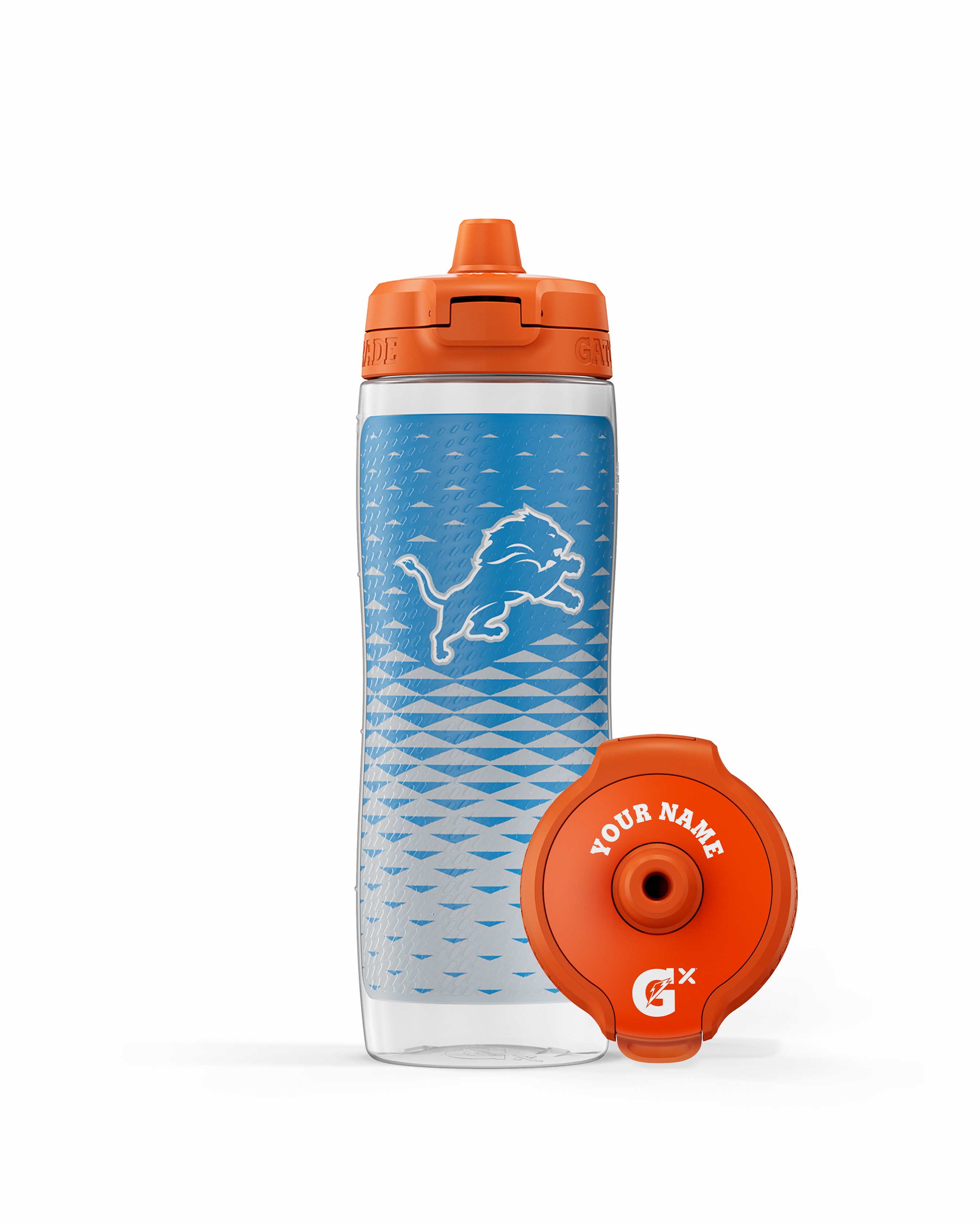 Detroit Lions Gatorade NFL Gx Water Bottle (30 oz) Bundle Water Bottles | 648923AIU