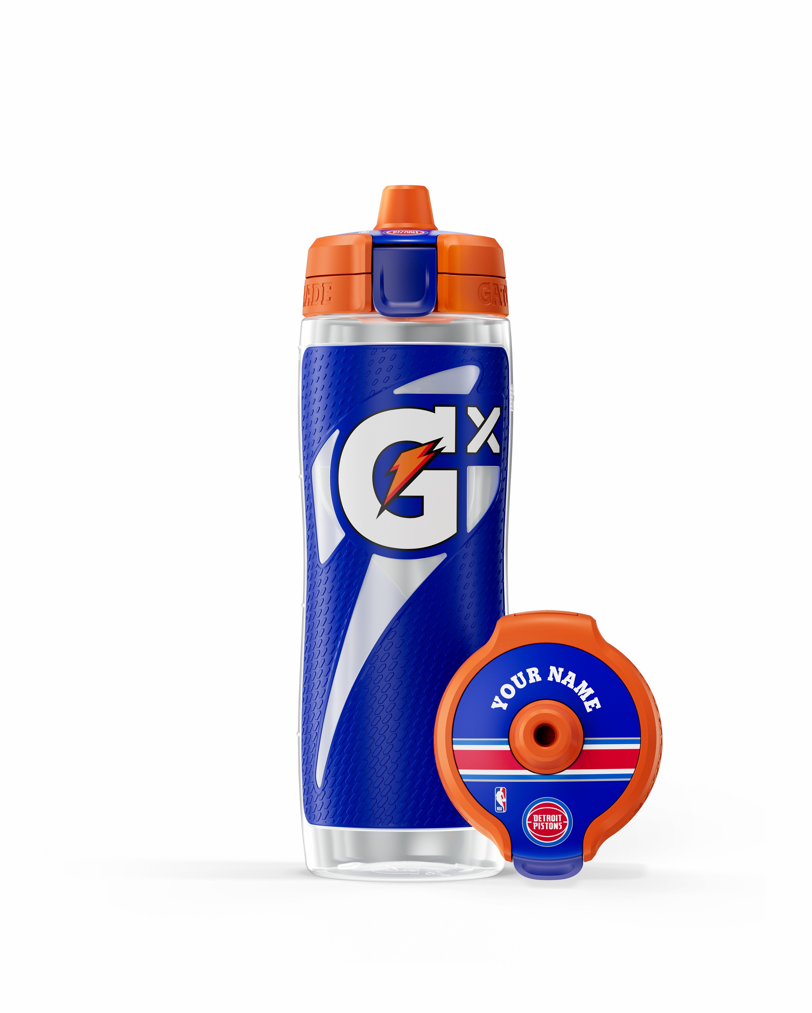 Detroit Pistons Gatorade Gx NBA Water Bottle (30 oz) Bundle Water Bottles | 603875ABE