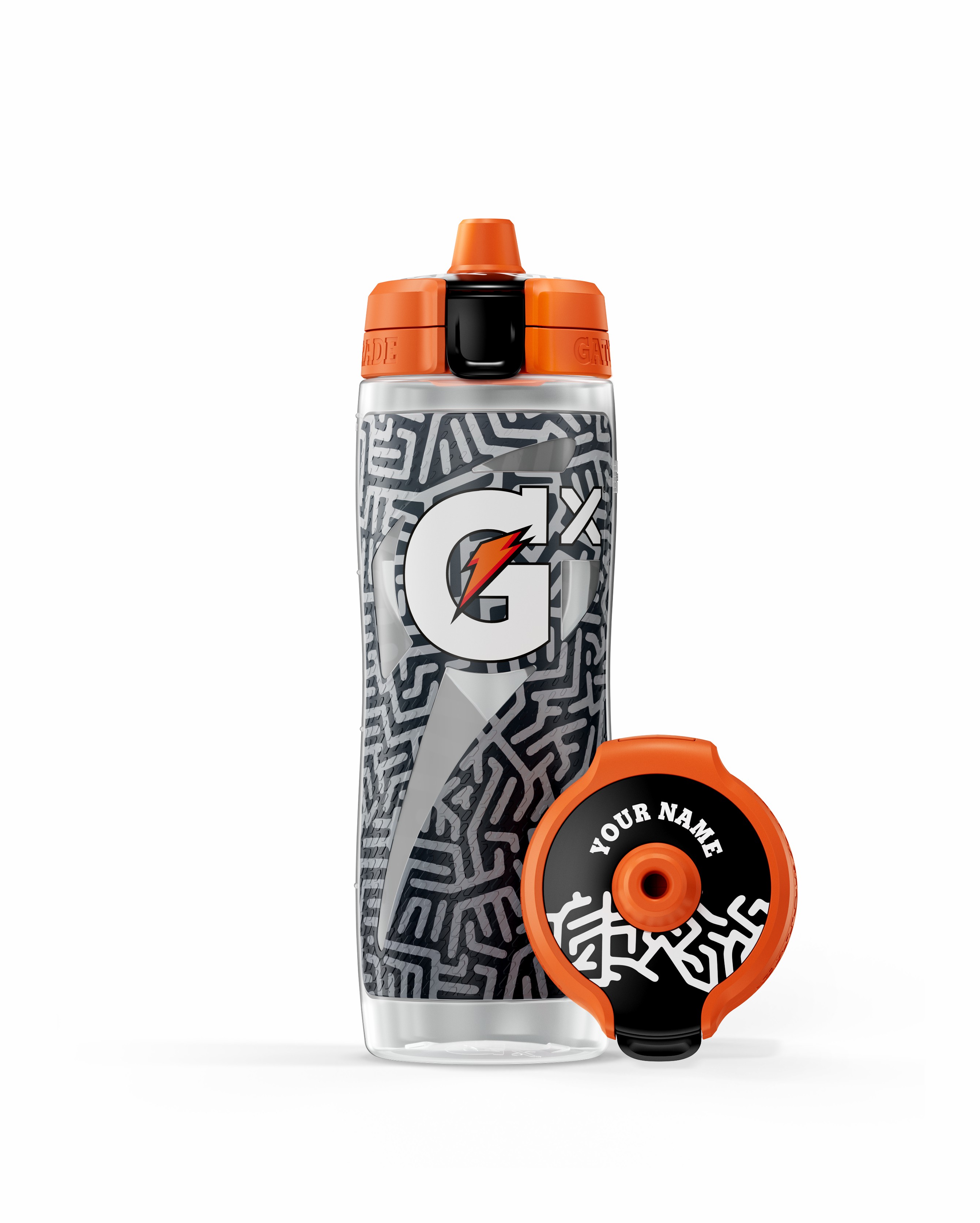 Fractal Graphite Gatorade Gx Exclusive Water Bottle (30 oz) Bundle Water Bottles | 486027DHS