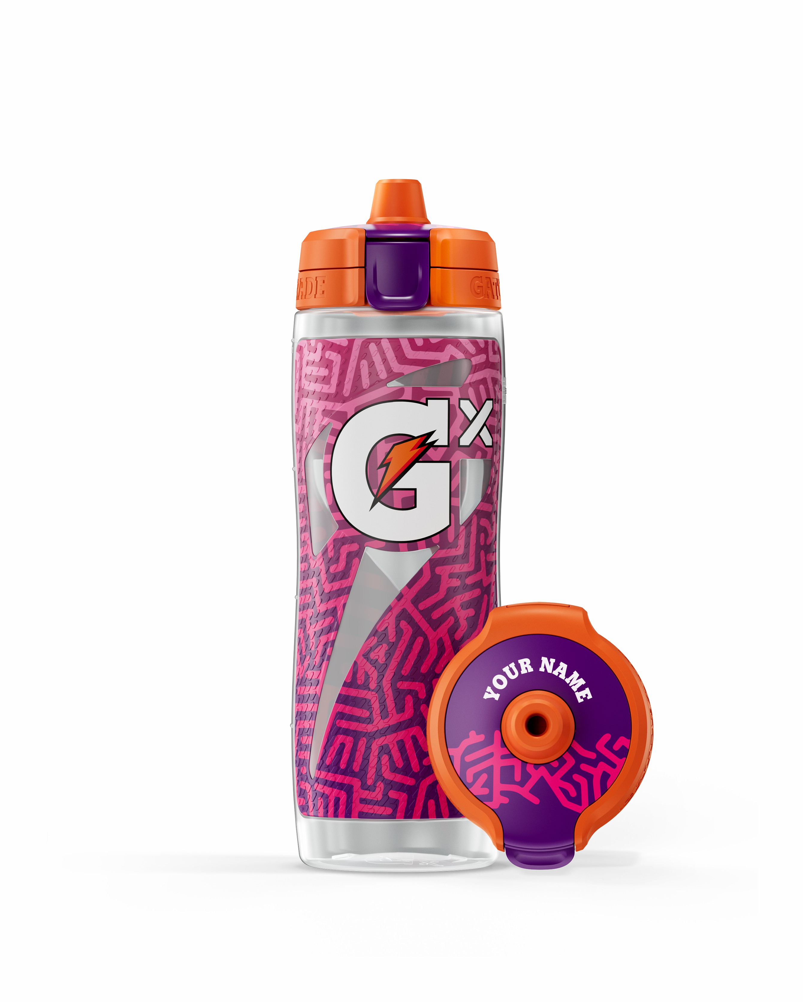 Fractal Magenta Gatorade Gx Exclusive Water Bottle (30 oz) Bundle Water Bottles | 458039HTG