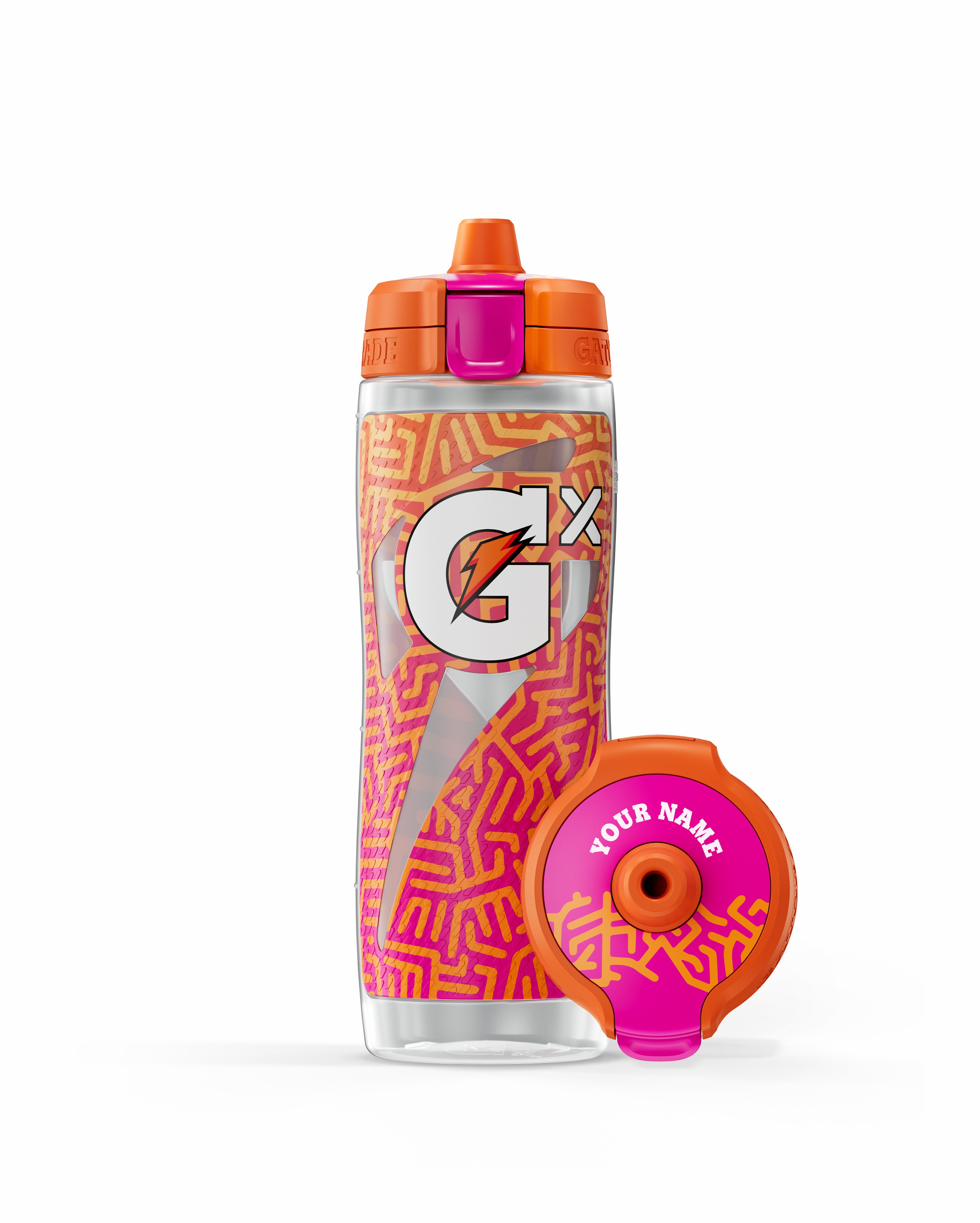 Fractal Sunrise Gatorade Gx Exclusive Water Bottle (30 oz) Bundle Water Bottles | 837426MWH