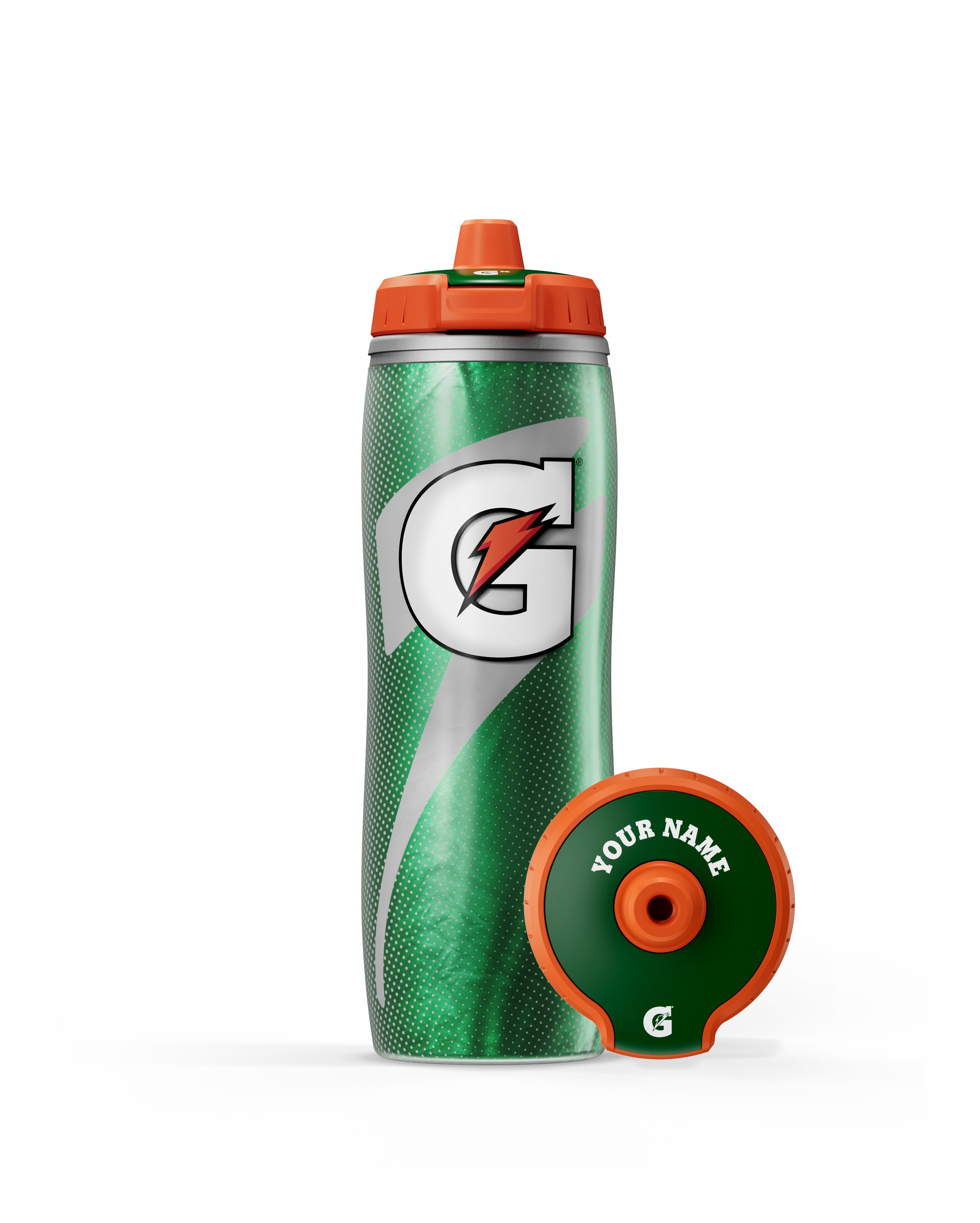 Green Gatorade Insulated Squeeze Personalized Water Bottle (30 oz) Bundle Water Bottles | 593420BDL
