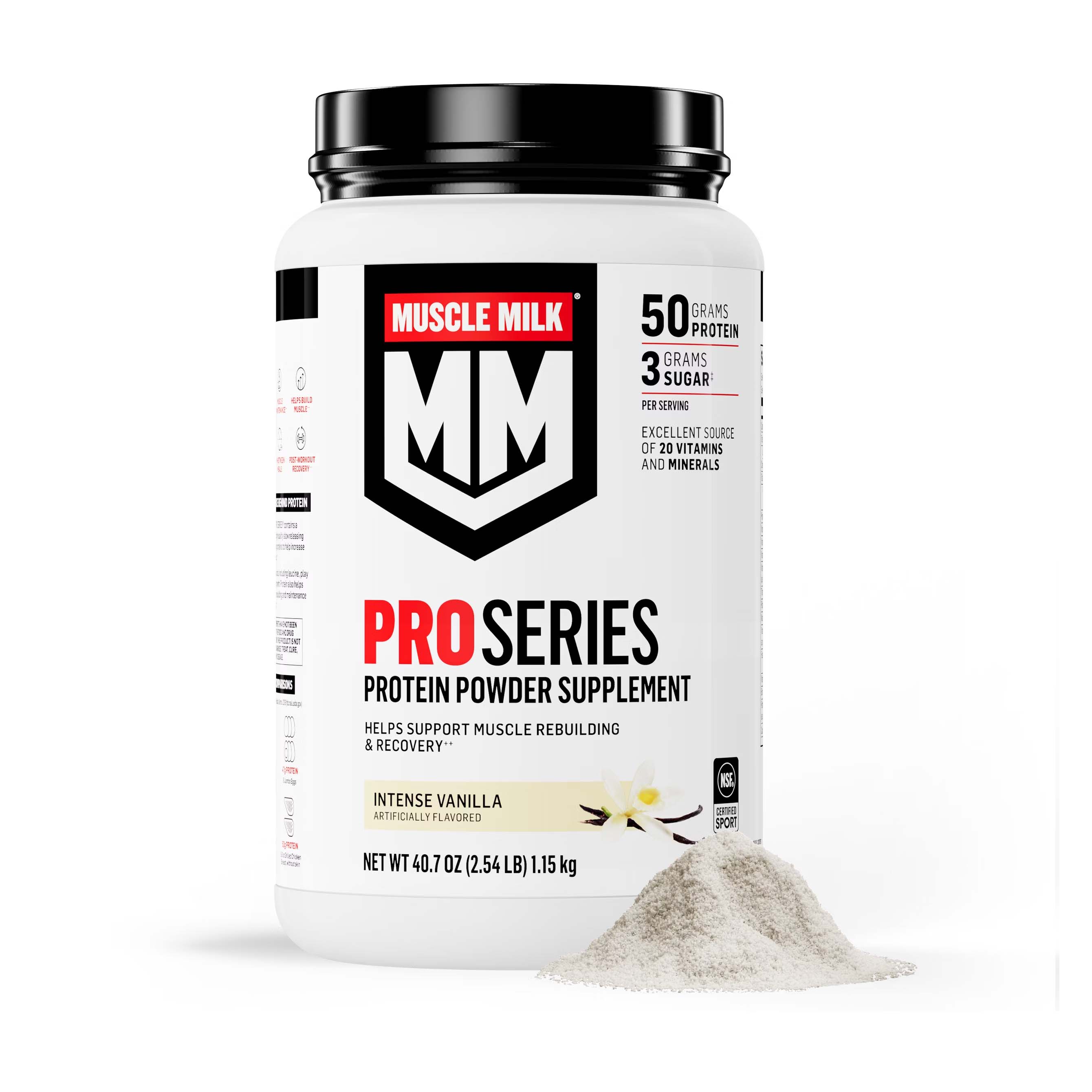 Intense Vanilla Gatorade Muscle Milk Pro Series Protein Powder （2.54lb) Protein Powder | 037491AEO