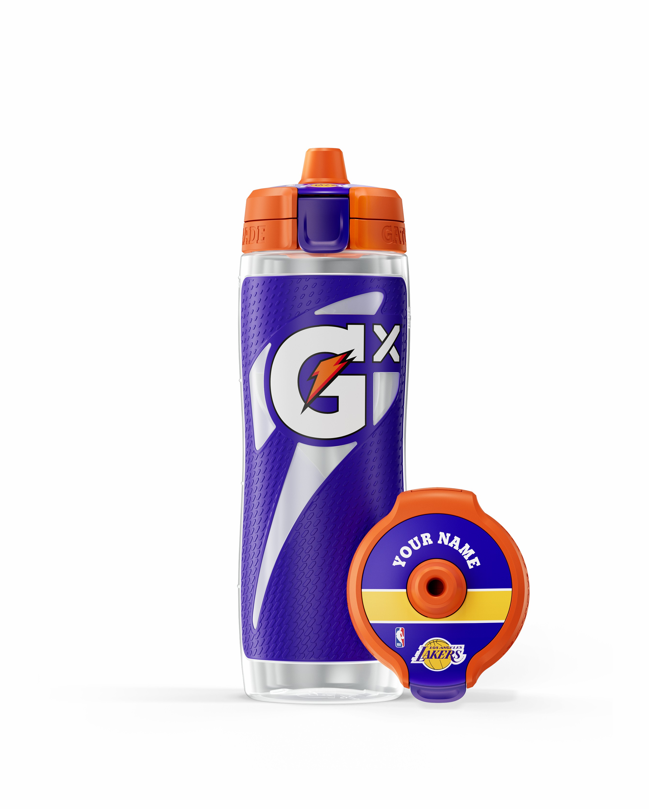 Los Angeles Lakers Gatorade Gx NBA Water Bottle (30 oz) Bundle Water Bottles | 864257ZDH