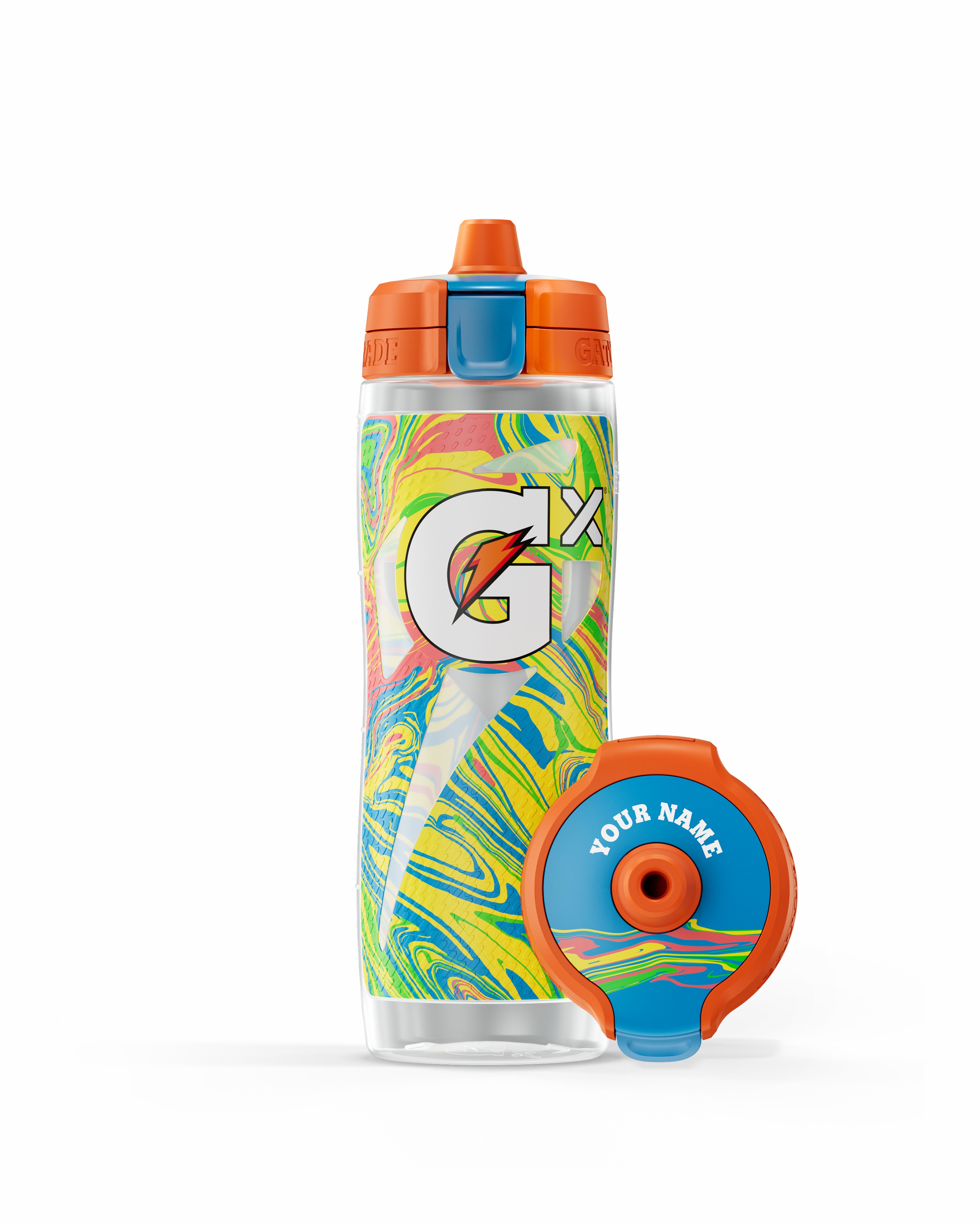 Marble Neon Gatorade Gx Exclusive Water Bottle (30 oz) Bundle Water Bottles | 198530XUK