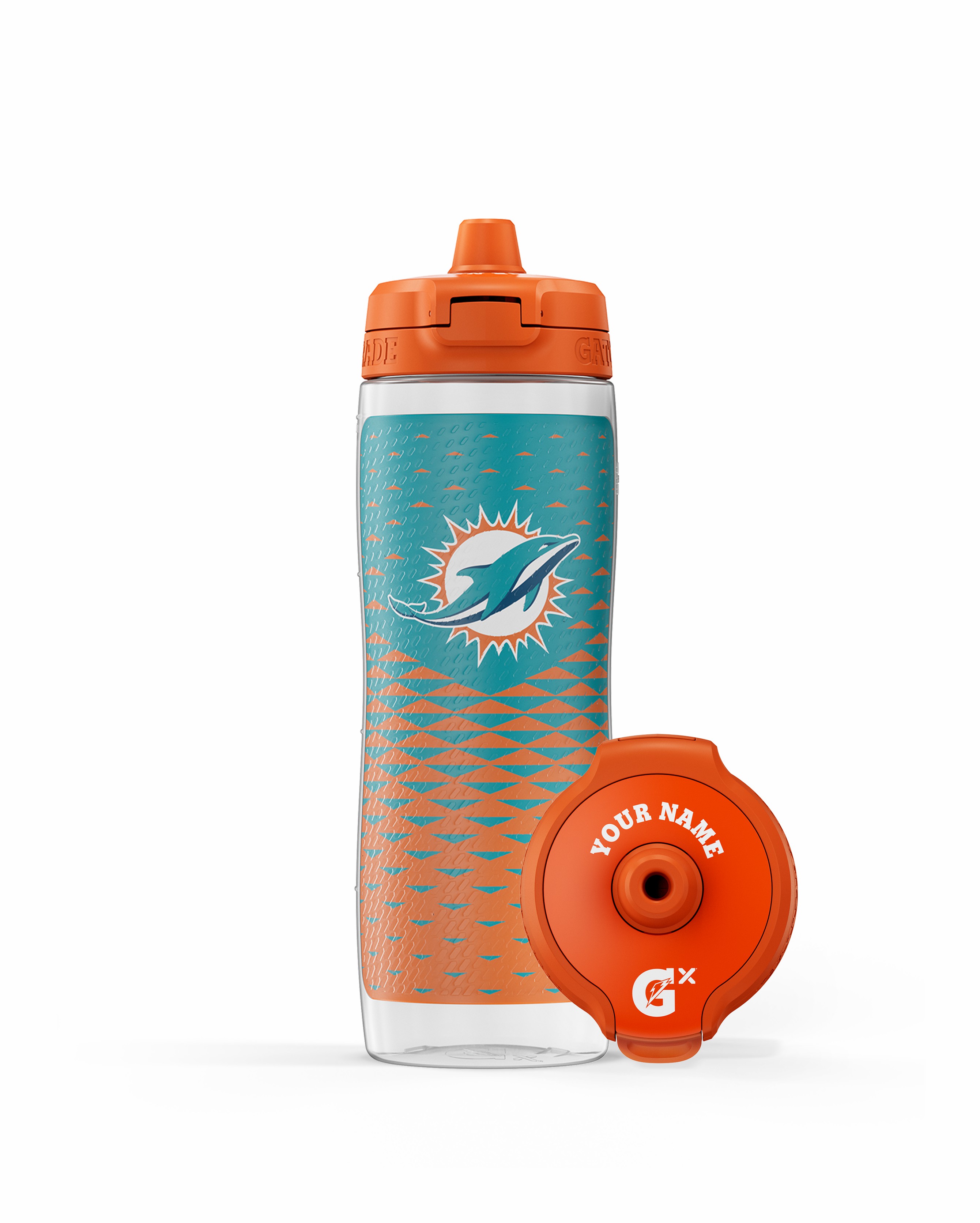 Miami Dolphins Gatorade NFL Gx Water Bottle (30 oz) Bundle Water Bottles | 873459OXU