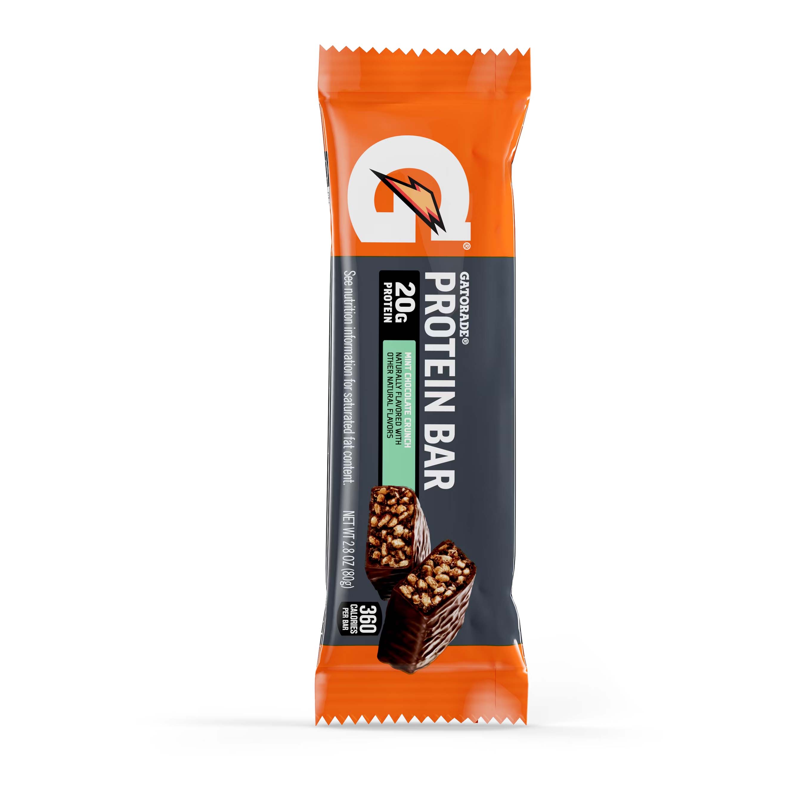 Mint Chocolate Crunch Gatorade Recover Mint Protein Bars (2.8oz) Protein Bars | 941576TLI