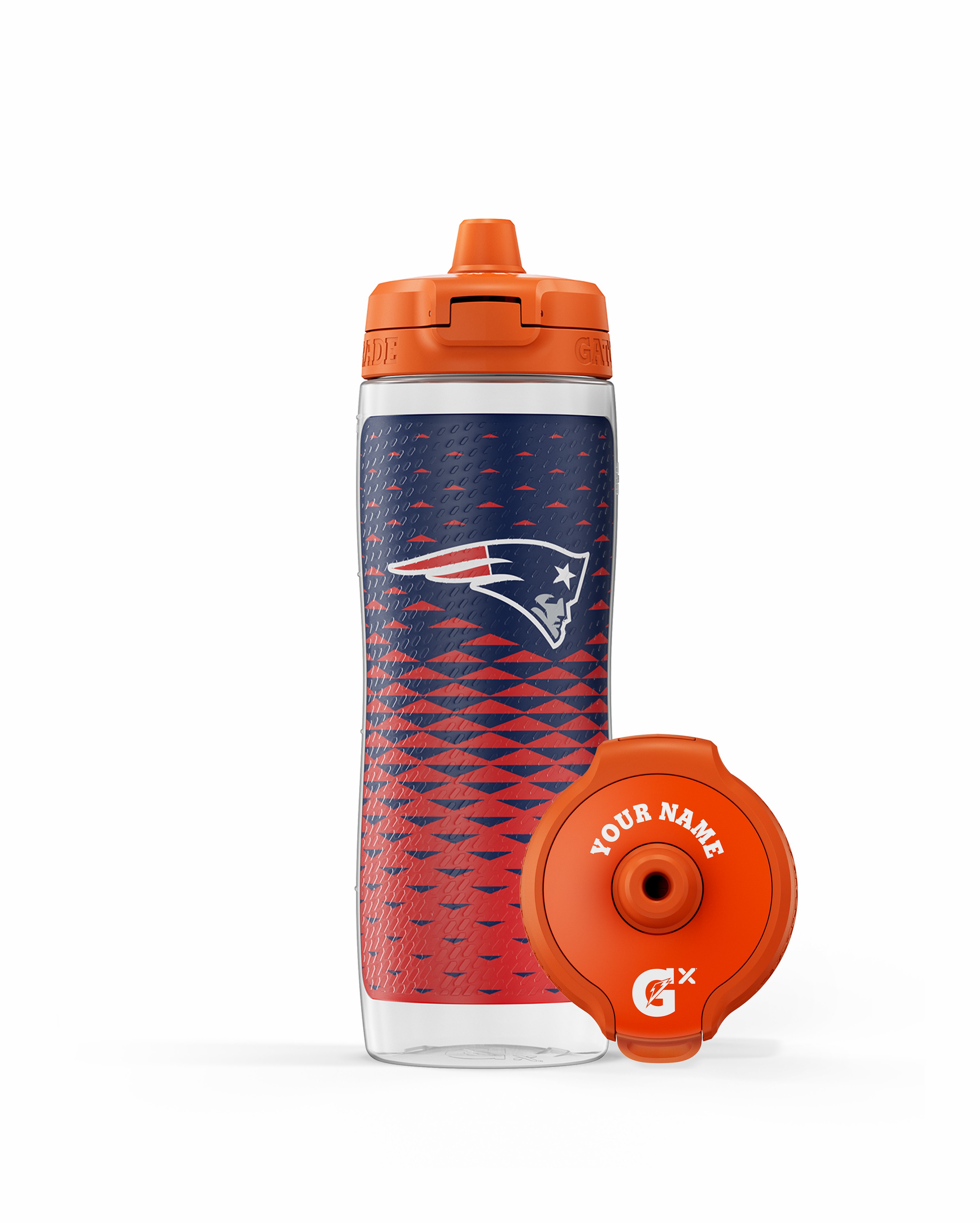 New England Patriots Gatorade NFL Gx Water Bottle (30 oz) Bundle Water Bottles | 570816SQD
