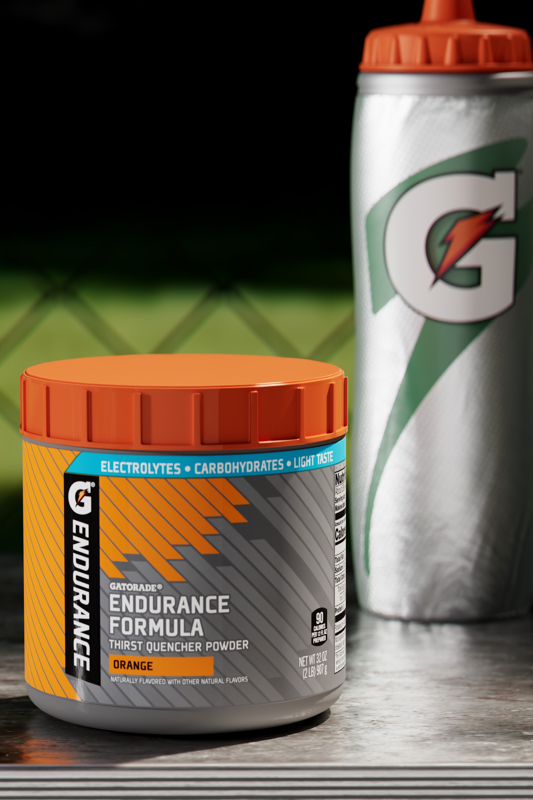 Orange Gatorade Endurance Formula Powder (1 canister) Powders | 708965POS