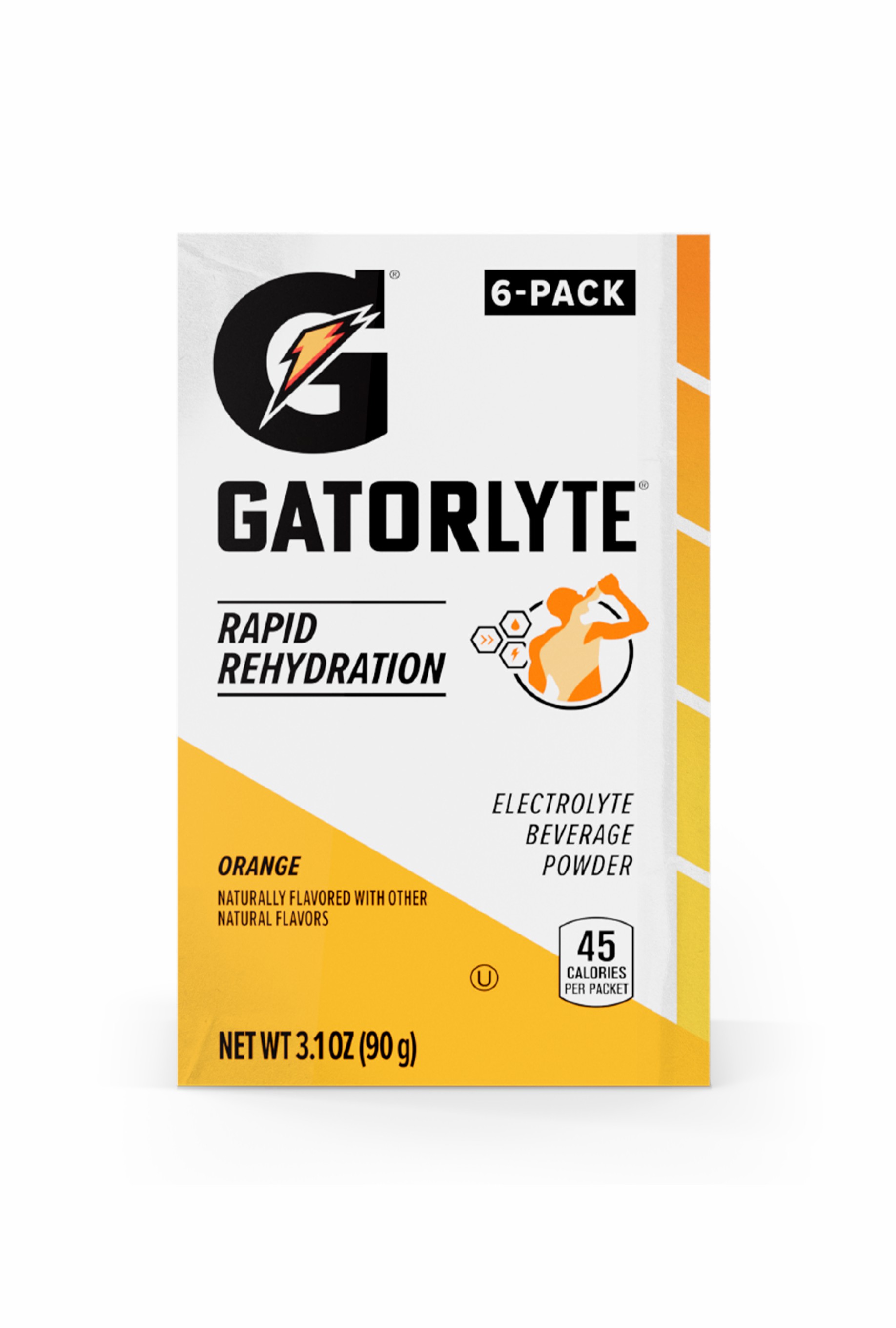 Orange Gatorade Gatorlyte Powder (48 sticks) Powders | 345982UND