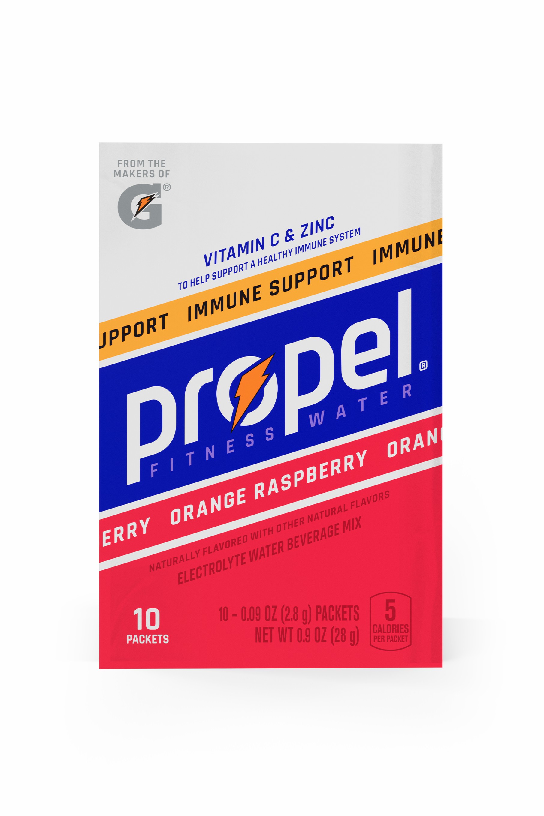 Orange Raspberry Gatorade Propel Immune Support Powder (30 sticks) Powders | 347216BPL