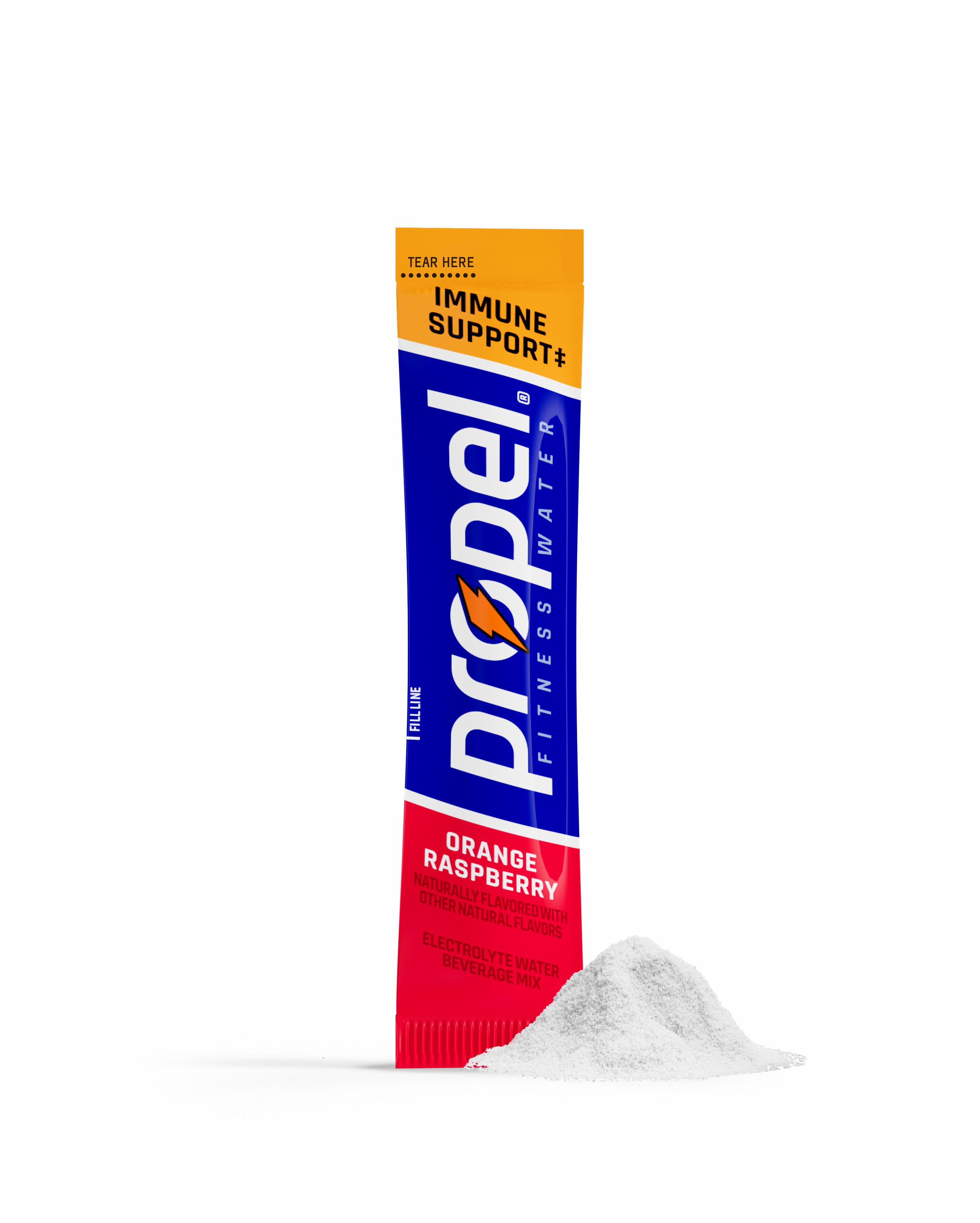 Orange Raspberry Gatorade Propel Immune Support Powder (30 sticks) Powders | 347216BPL