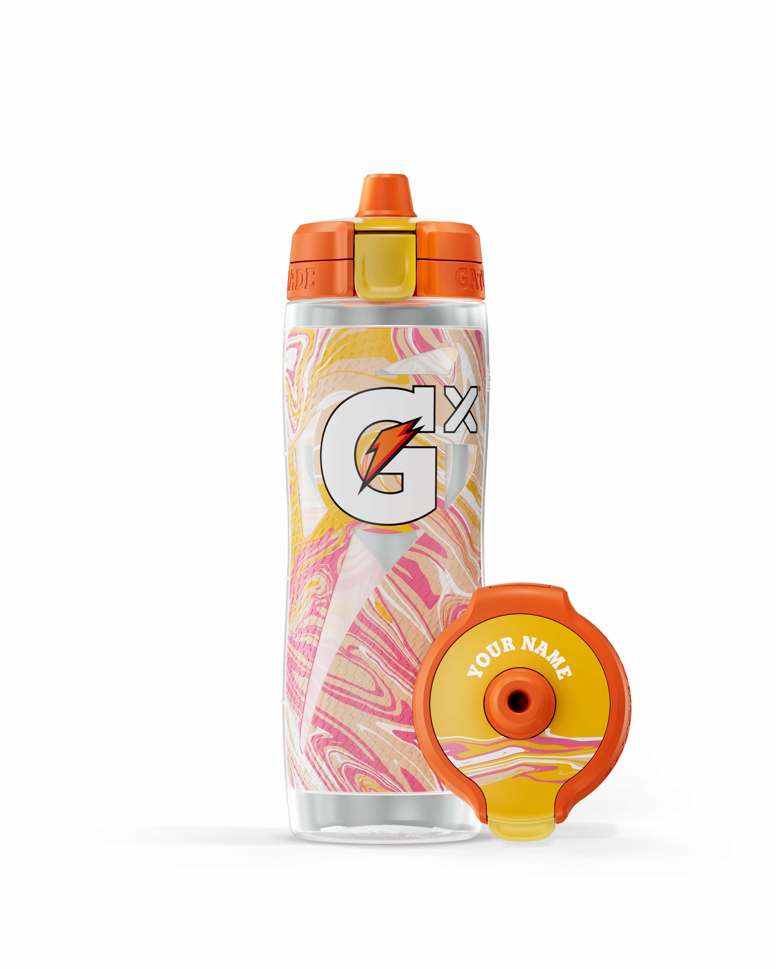 Pastel Orange Gatorade Gx Exclusive Water Bottle (30 oz) Bundle Water Bottles | 027468RLI