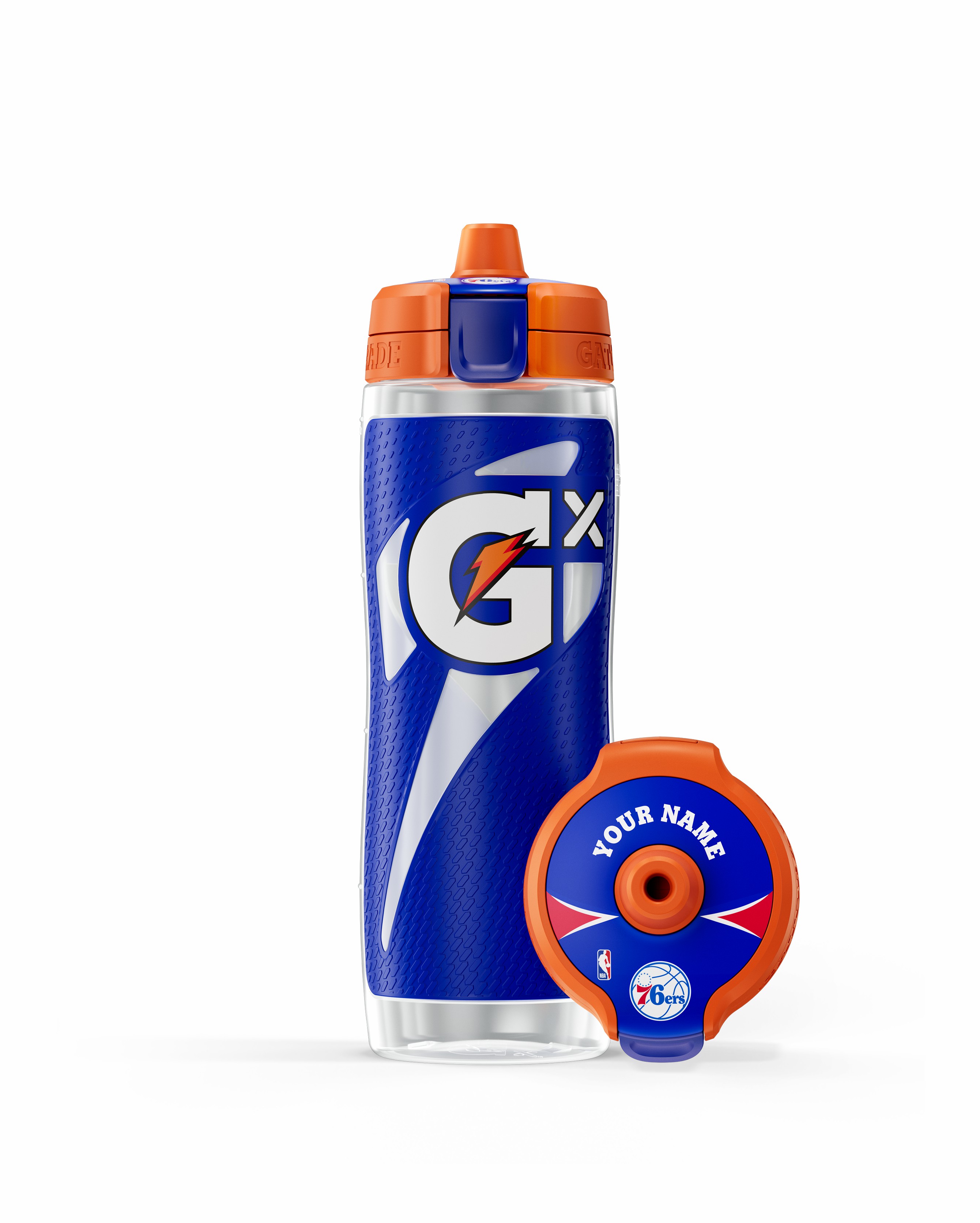Philadelphia 76ers Gatorade Gx NBA Water Bottle (30 oz) Bundle Water Bottles | 563872ERQ