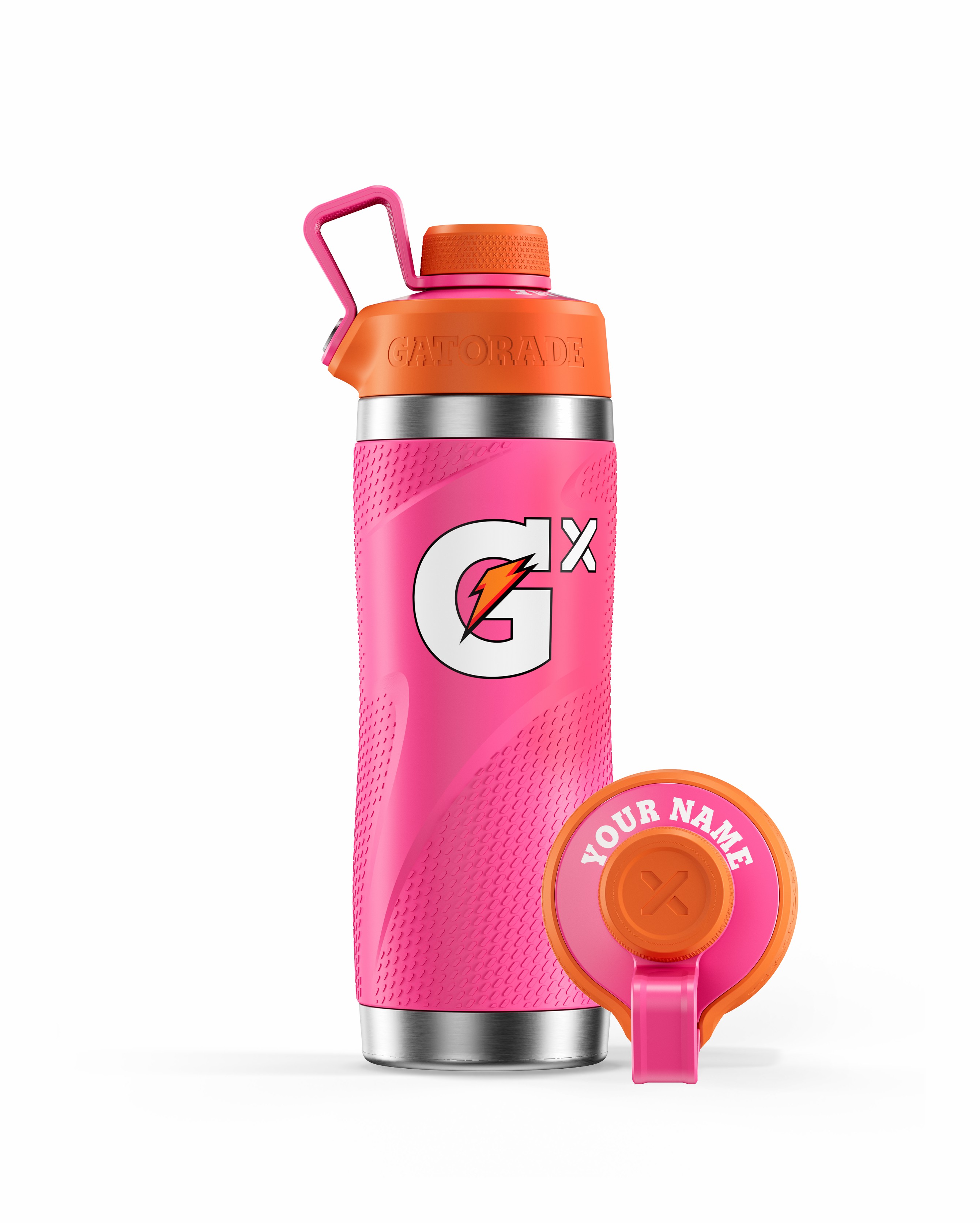 Pink Gatorade Gx Stainless Steel Bottle Bundle (32 oz) Water Bottles | 683945XEG