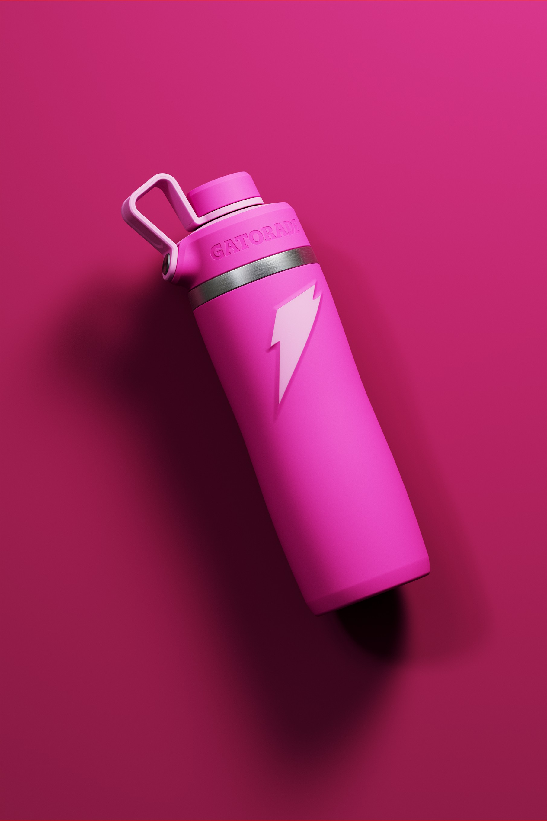 Pink Gatorade Overtime Stainless Steel Water Bottle (Straw Cap) Bundle 22oz Water Bottles | 296385XVG