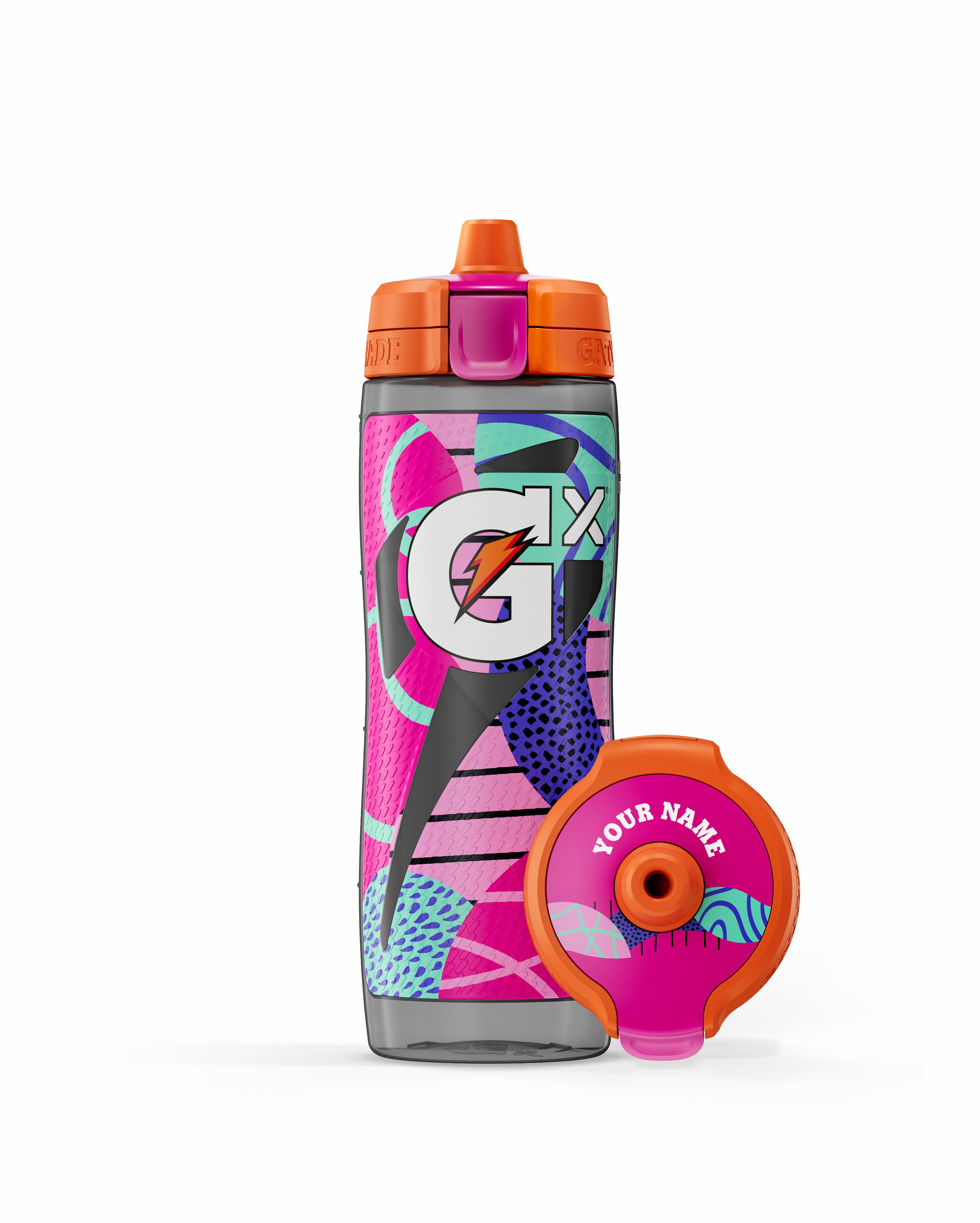 Pink / Purple Gatorade Gx Montage Water Bottle (30 oz) Bundle Water Bottles | 543290XWD