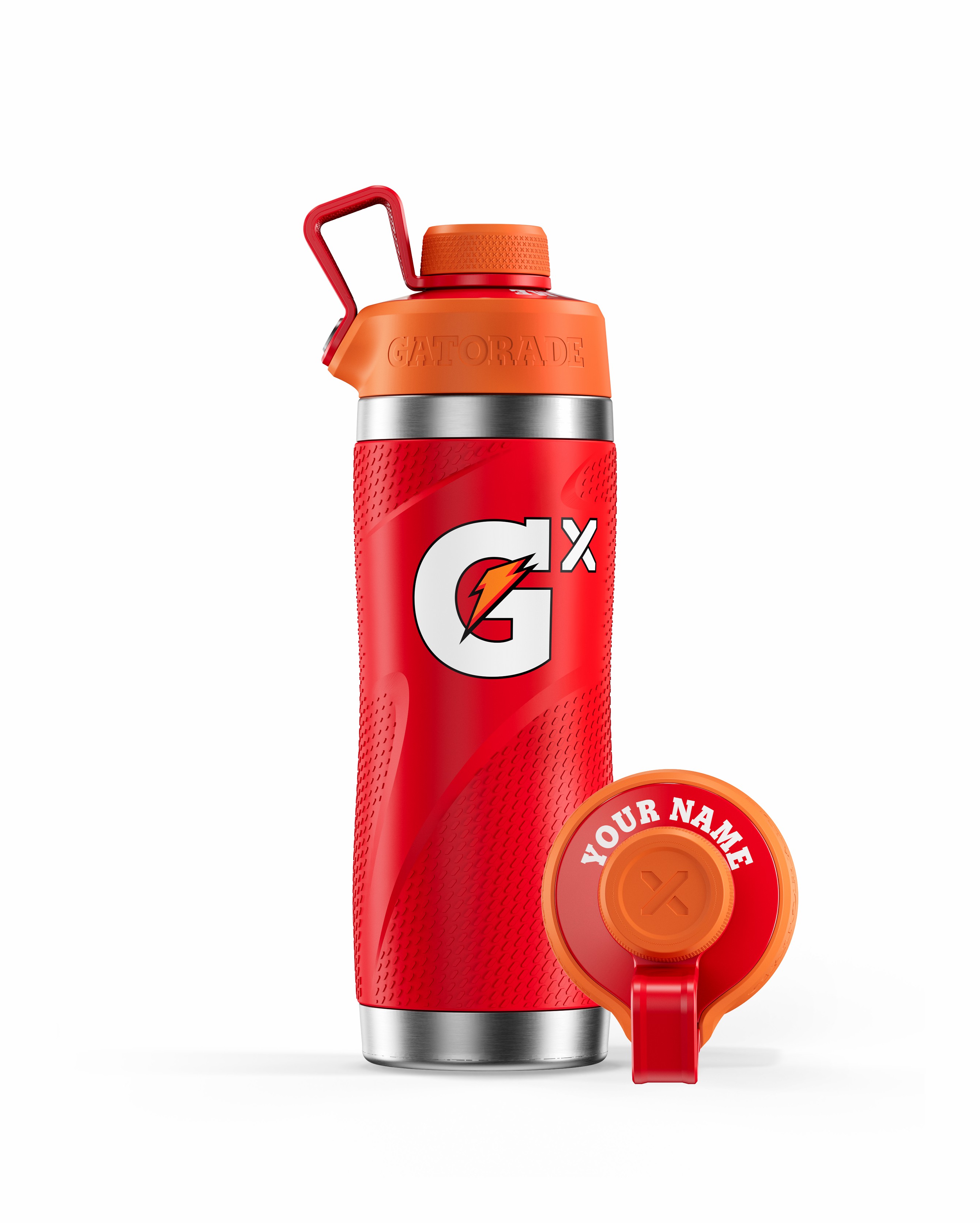 Red Gatorade Gx Stainless Steel Bottle Bundle (32 oz) Water Bottles | 649257VCI