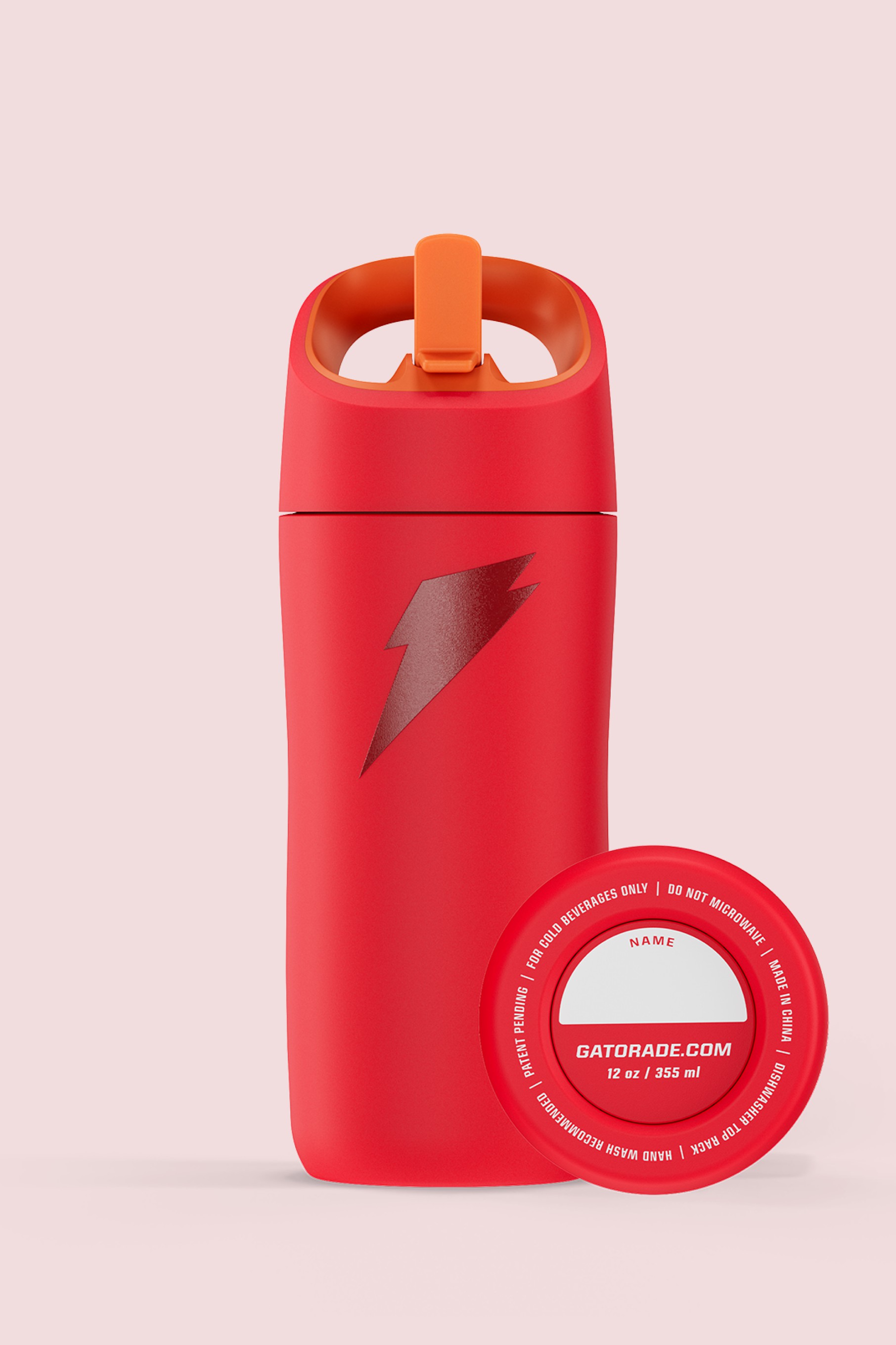 Red Gatorade Rookie Stainless Steel Water Bottle (12 oz) Water Bottles | 804239HYK