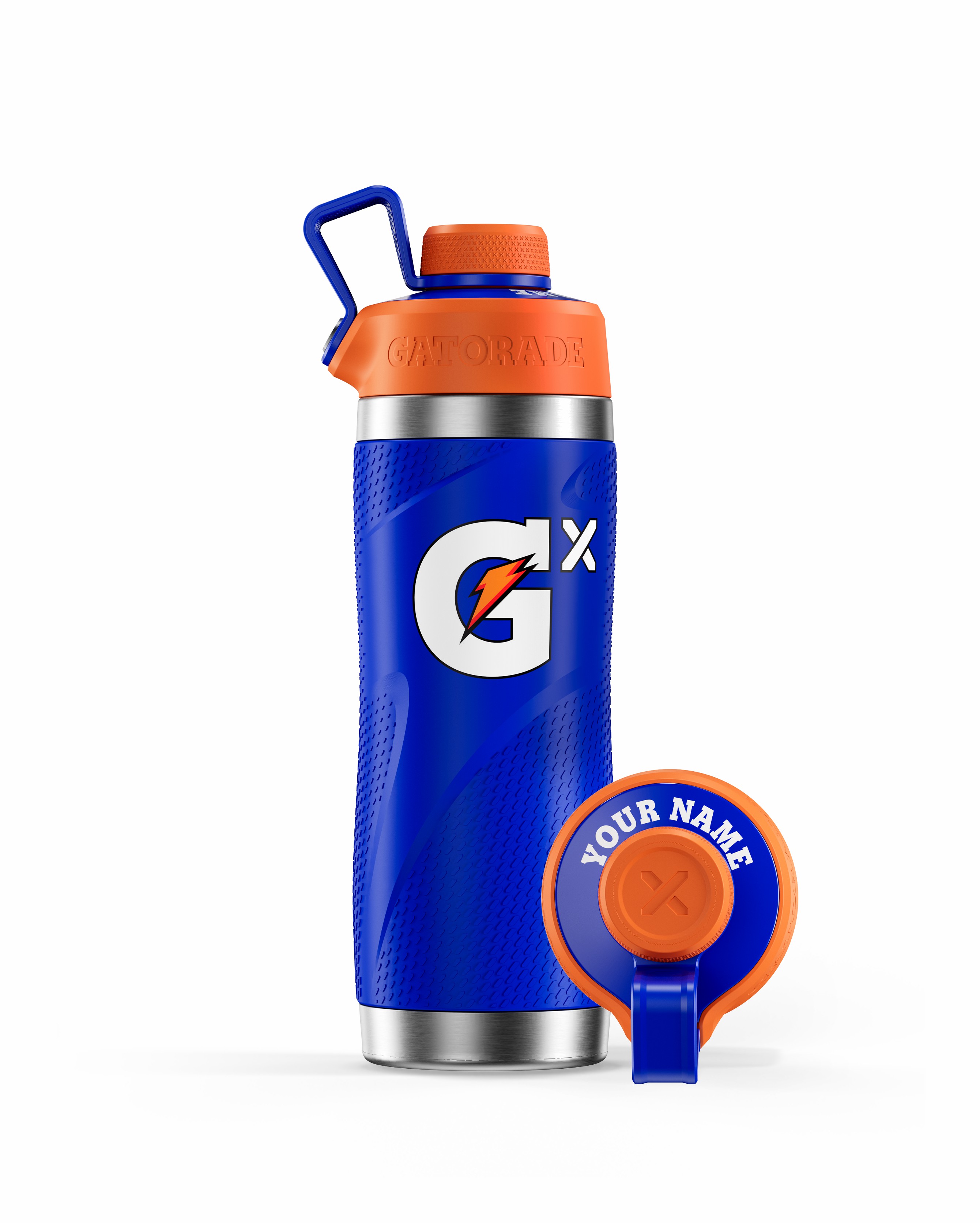 Royal Blue Gatorade Gx Stainless Steel Bottle Bundle (32 oz) Water Bottles | 971634UNB