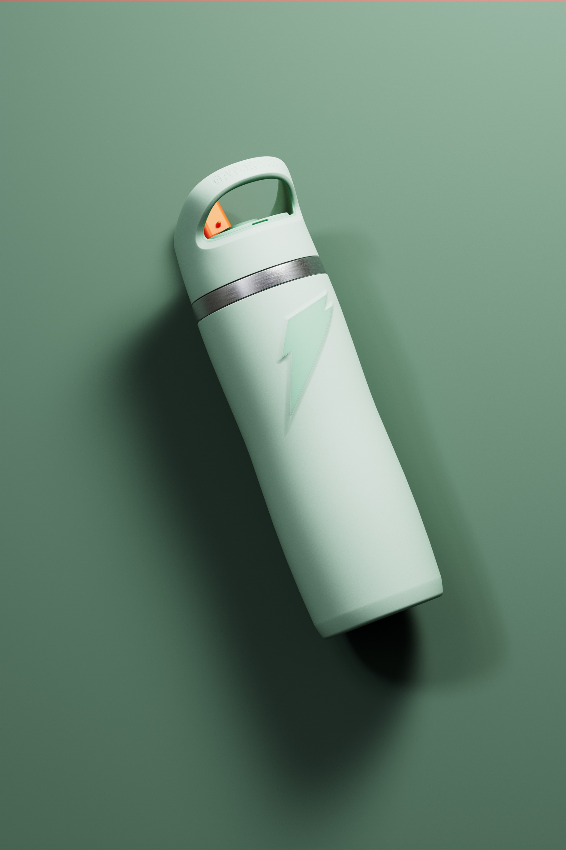 Sage Gatorade Overtime Stainless Steel Water Bottle (Straw Cap) Bundle 22oz Water Bottles | 459260ZJB