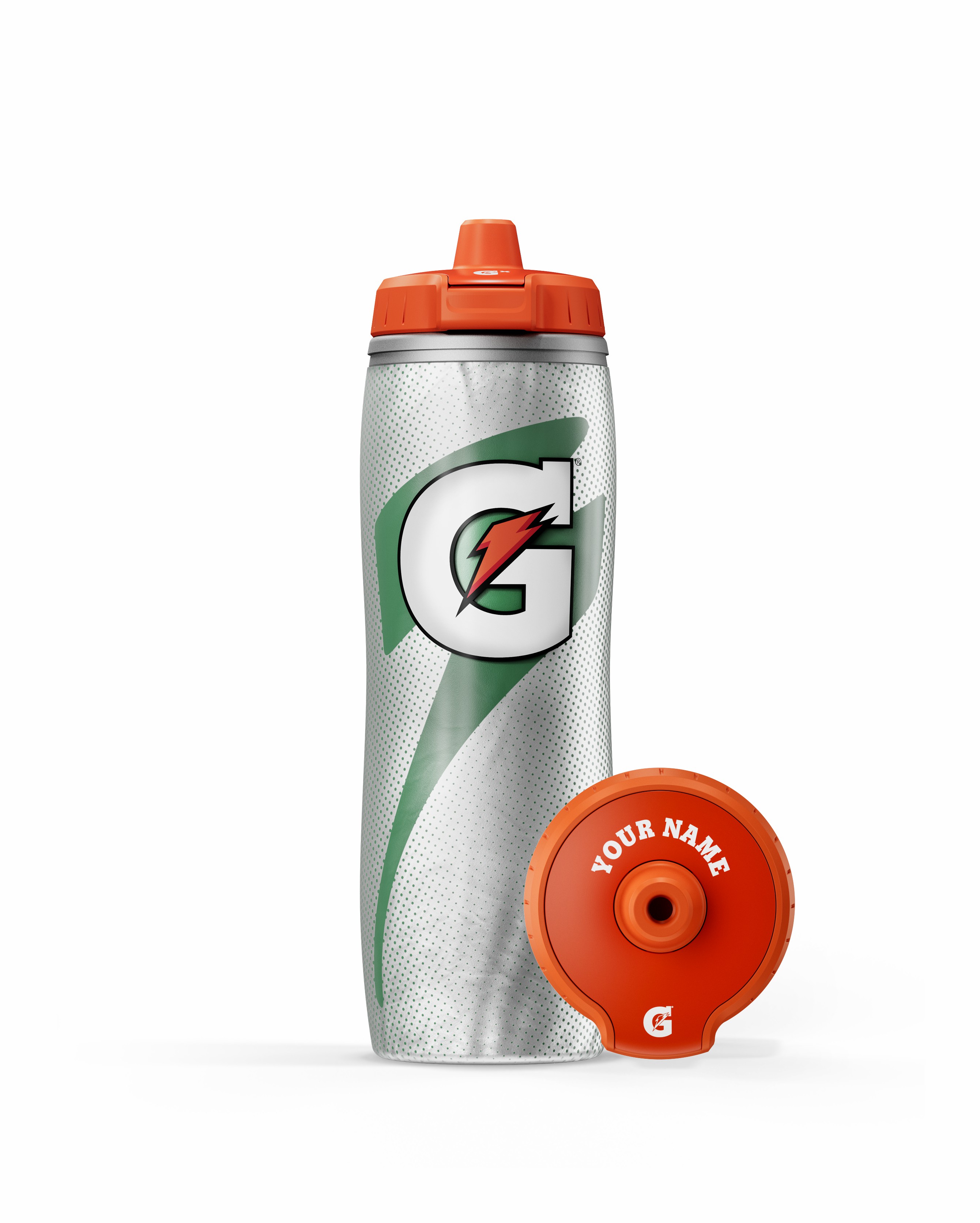 Silver Gatorade Insulated Squeeze Personalized Water Bottle (30 oz) Bundle Water Bottles | 702863VHT
