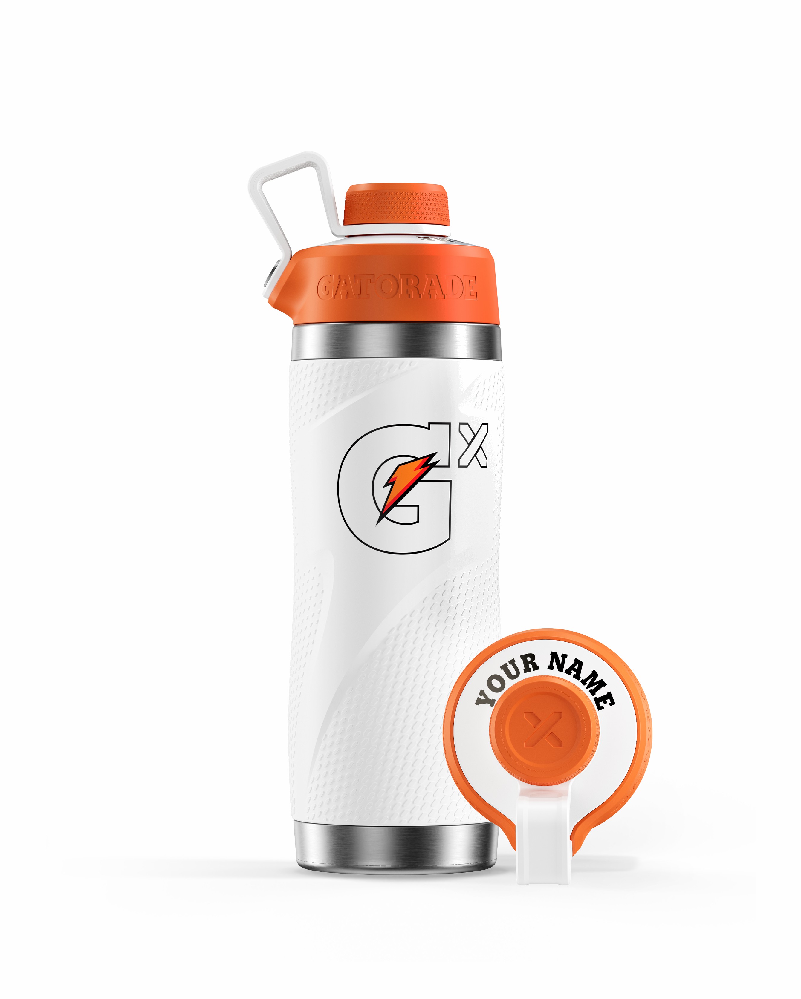 White Gatorade Gx Stainless Steel Bottle Bundle (32 oz) Water Bottles | 302475KIU