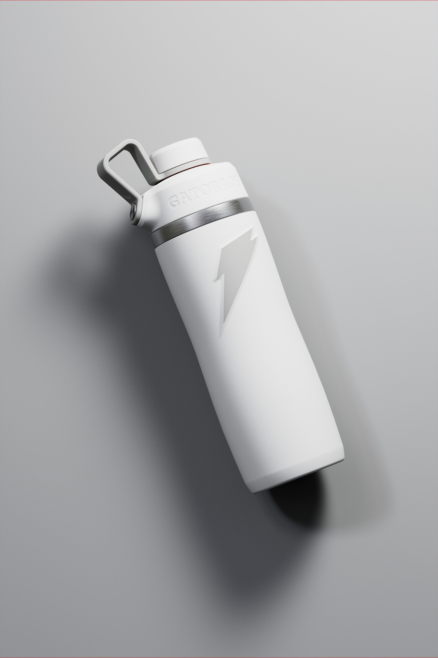 White Gatorade Overtime Stainless Steel Water Bottle (Straw Cap) Bundle 22oz Water Bottles | 940865NXP