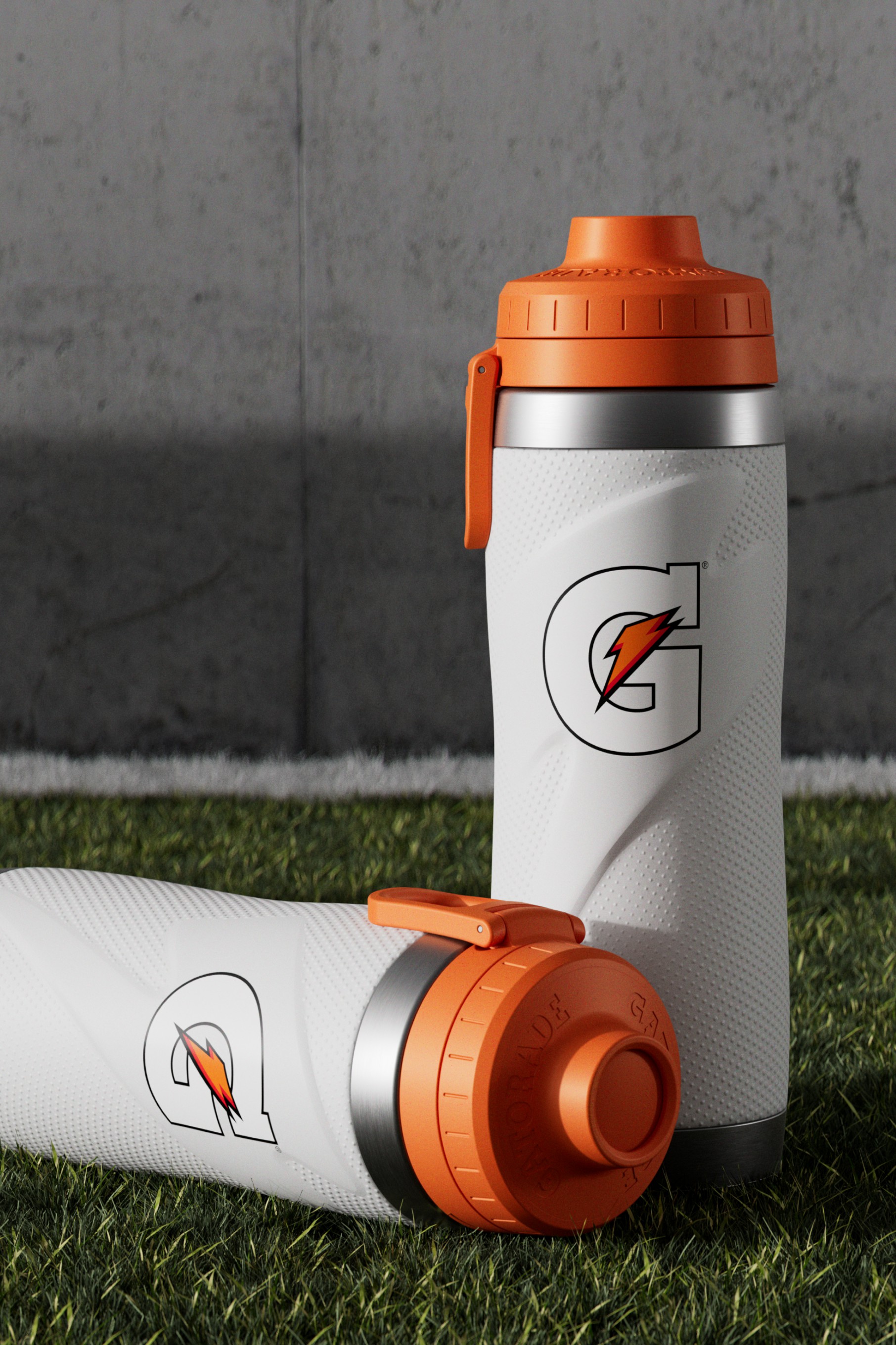 White Gatorade Stainless Steel Water Bottle (26oz) Bundle Water Bottles | 492530ITV