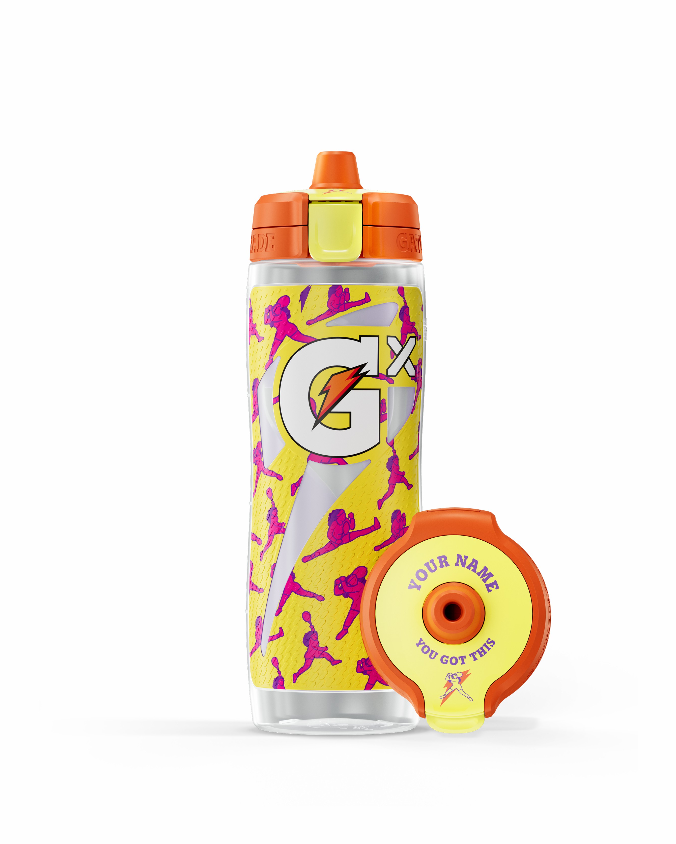 Yellow Gatorade Serena Williams Gx Collaboration Bottle (30 oz) Bundle Water Bottles | 061279RNA