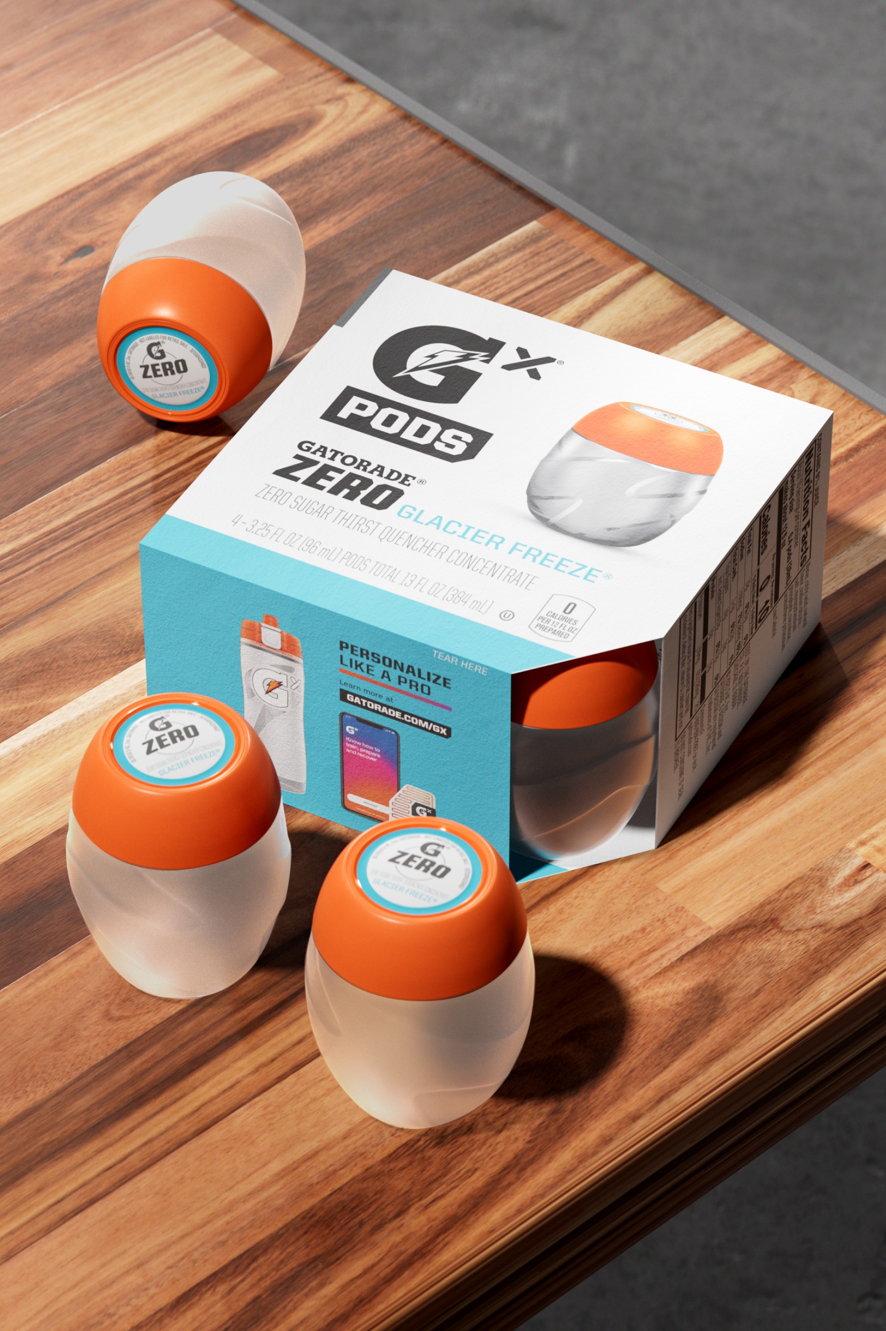 Zero Glacier Freeze Gatorade Gx Pod (48 pods) Pods | 743182XFZ